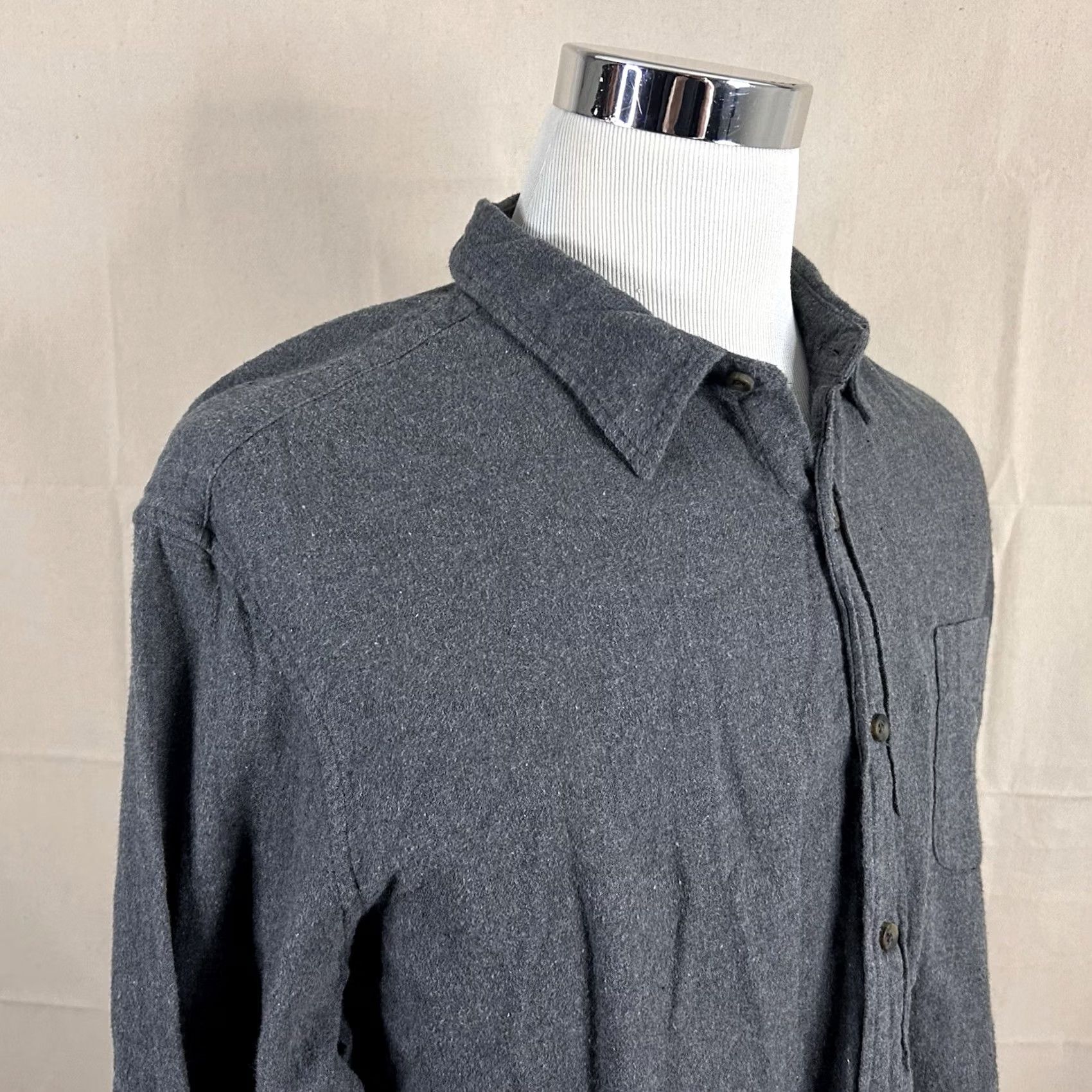 J.Crew J.CREW Shirt XL Classic Fit Flannel Gray 100% Cotton Casual Button Front Size US XL / EU 56 / 4 - 2 Thumbnail