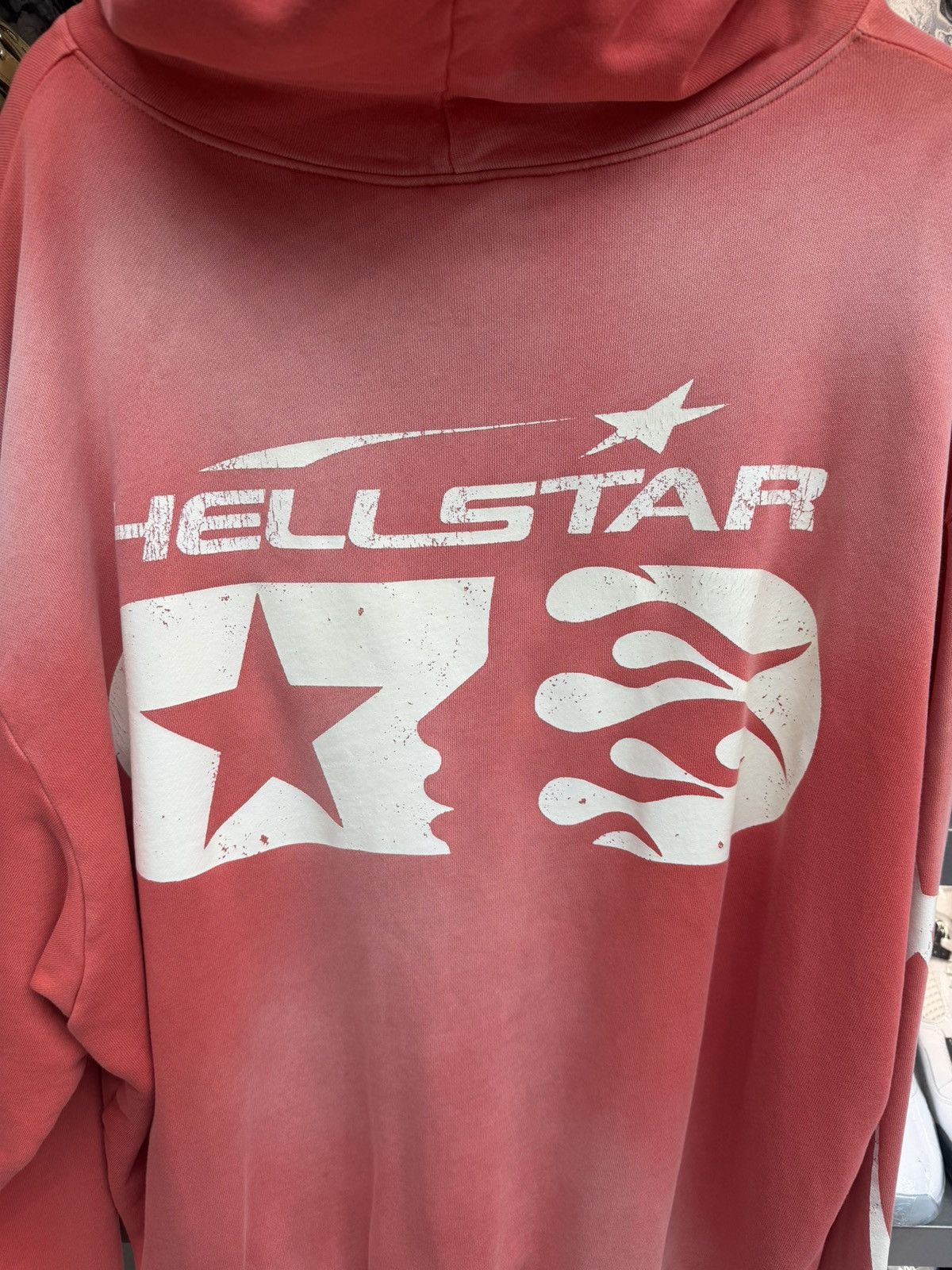 HELLSTAR Hellstar Red Wash Zip Hoodie Size US L / EU 52-54 / 3 - 11 Thumbnail