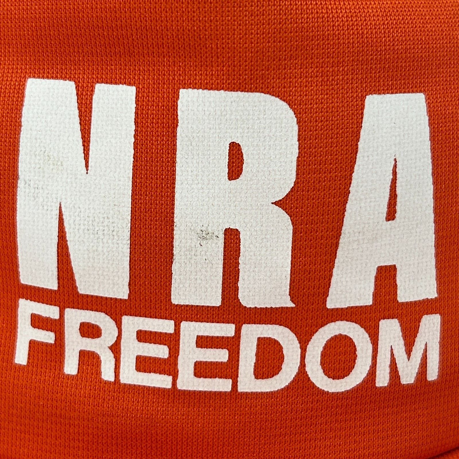 Vintage Vintage NRA Freedom Trucker Hat Baseball Cap Rifle Orange Size ONE SIZE - 6 Thumbnail