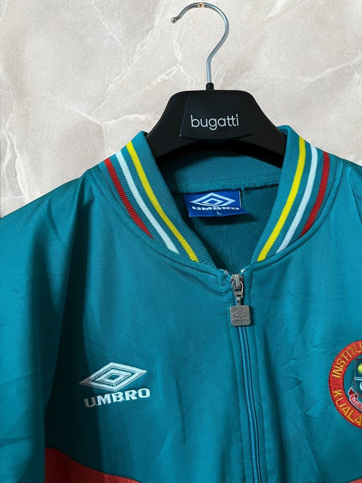 Umbro × Vintage OFFER! UMBRO Soccer MALAYSIA Kuala Lumpur TRACK JACKET ZIP Size US L / EU 52-54 / 3 - 3 Thumbnail