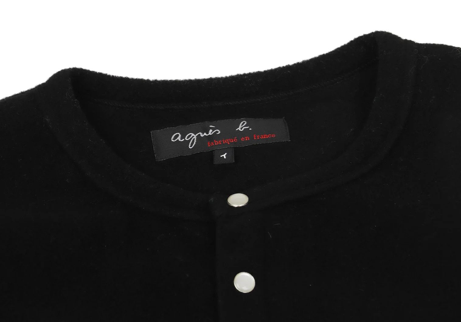 agnes b. Fleece Snap Button Jacket in Black Size 1 Size US S / EU 44-46 / 1 - 3 Thumbnail