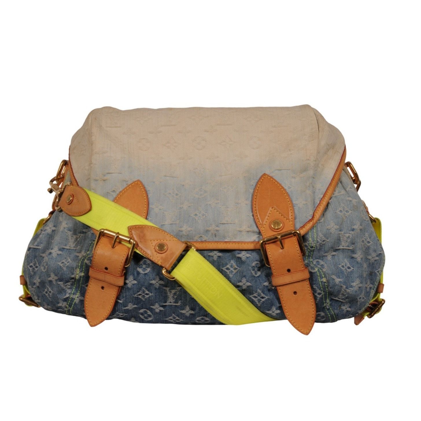 Louis Vuitton Sunrise Denim Lv Logo Monogram Messenger Travel Bag Size ONE SIZE - 1 Thumbnail