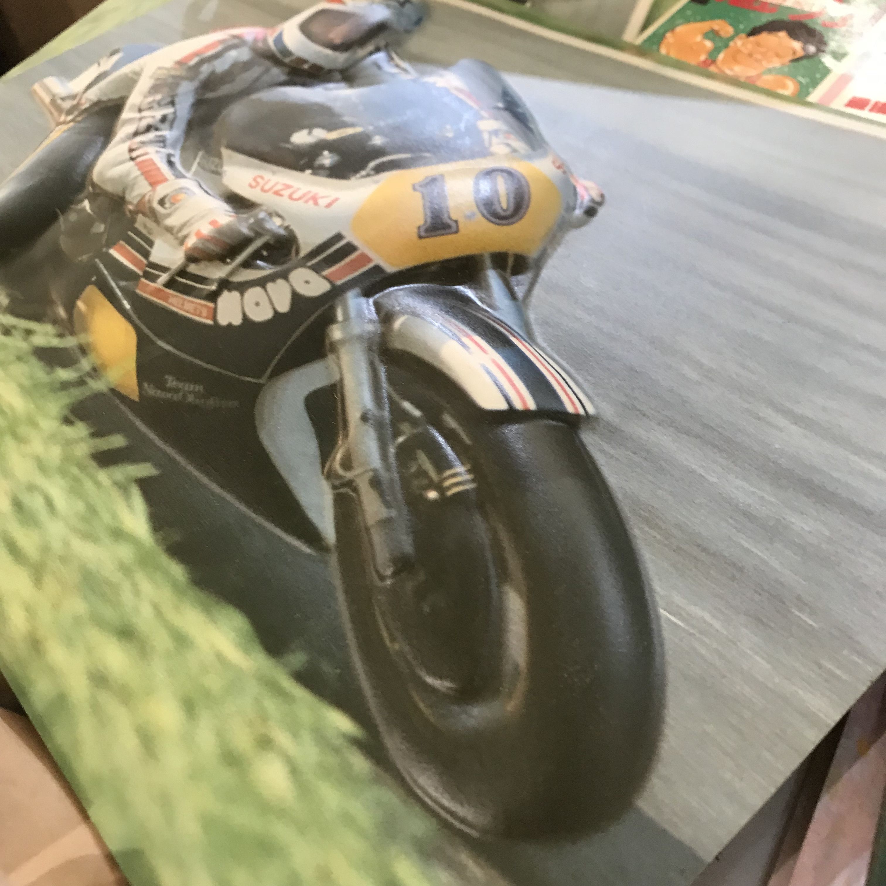 Vintage Vintage Nova Helmet Poster GIANFRANCO BONERA Motorcycle Size ONE SIZE - 4 Thumbnail