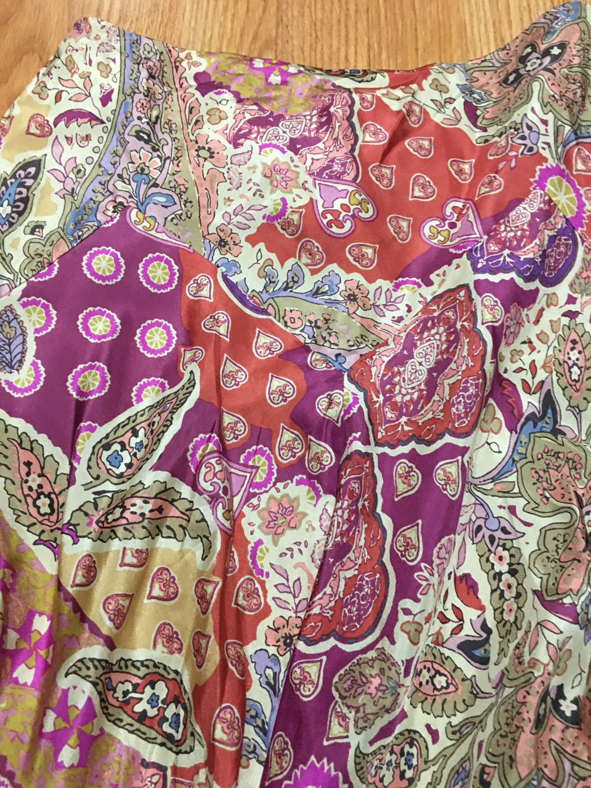 Lauren Ralph Lauren × Ralph Lauren Lauren Ralph Lauren Paisley Floral Silk Skirt Size XS Size 25" / US 0 / IT 36 - 6 Thumbnail