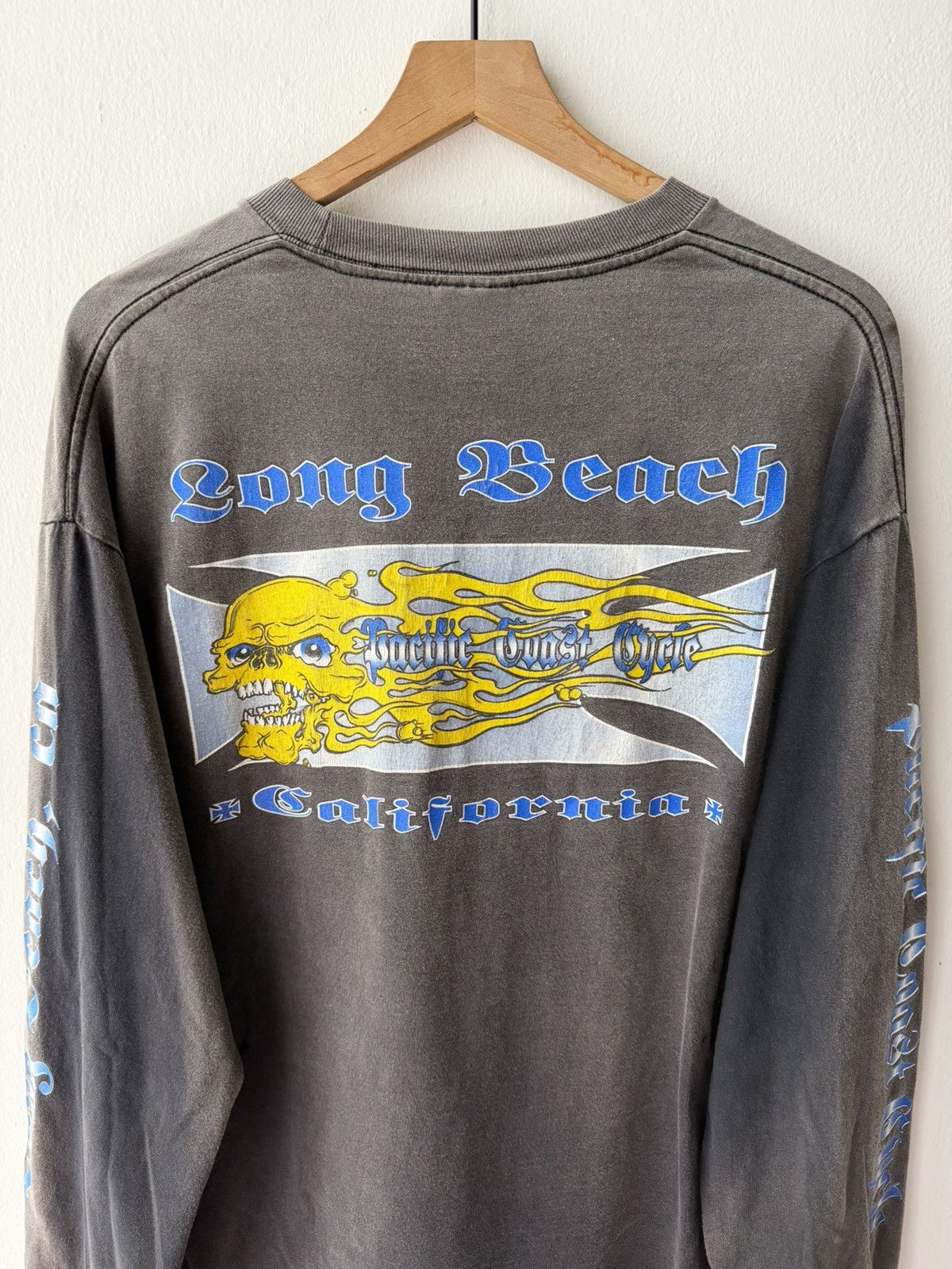 Vintage 90s Pacific Coast Cycle long sleeve biker tee Size US XL / EU 56 / 4 - 5 Thumbnail