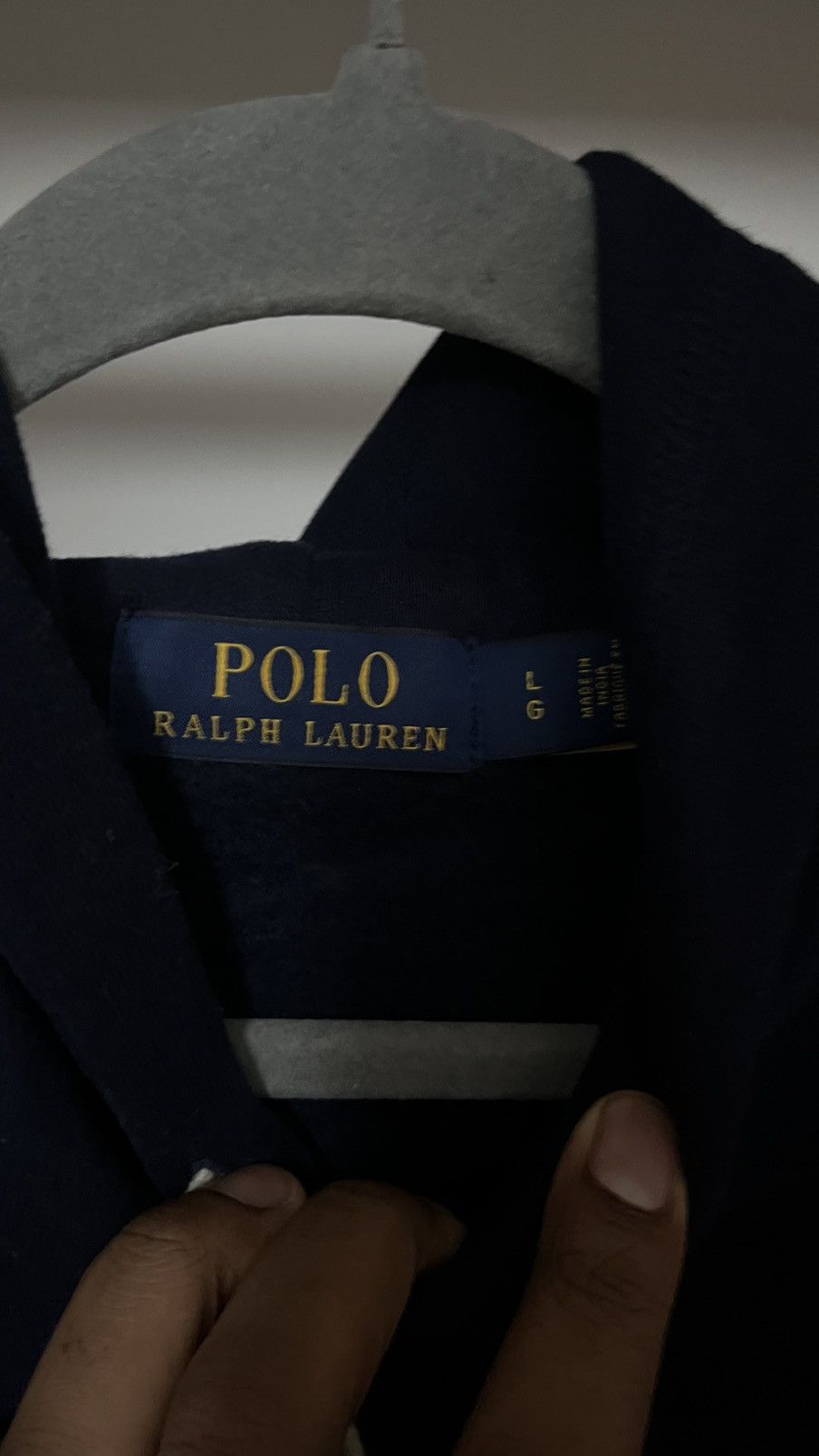 Polo Ralph Lauren Navy blue polo ralph lauren pullover hoodie Size US L / EU 52-54 / 3 - 3 Thumbnail