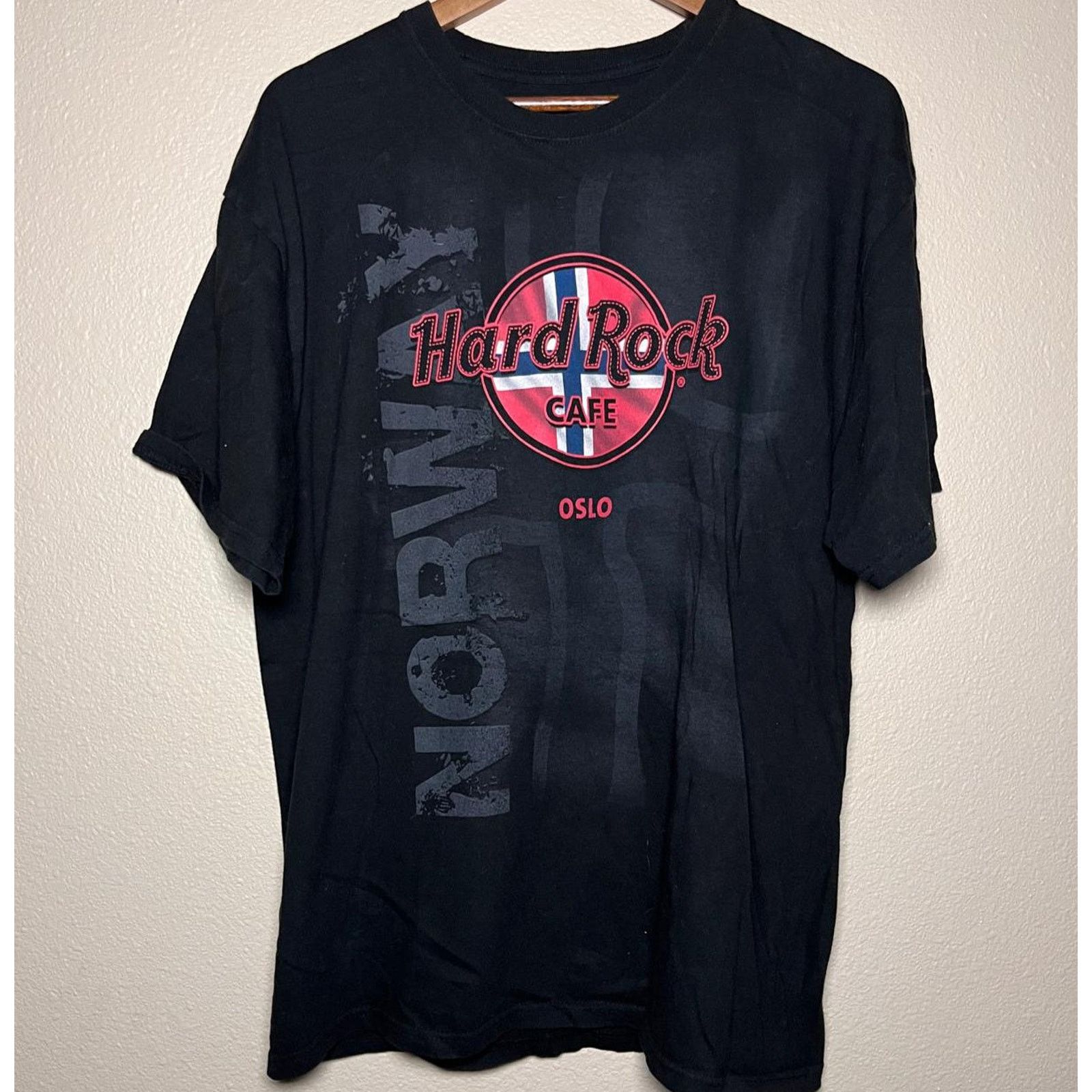 Hard Rock Cafe Hard Rock Café 🎸 “Oslo, Norway” Flag Logo Tee – Size XL Size US XL / EU 56 / 4 - 1 Thumbnail
