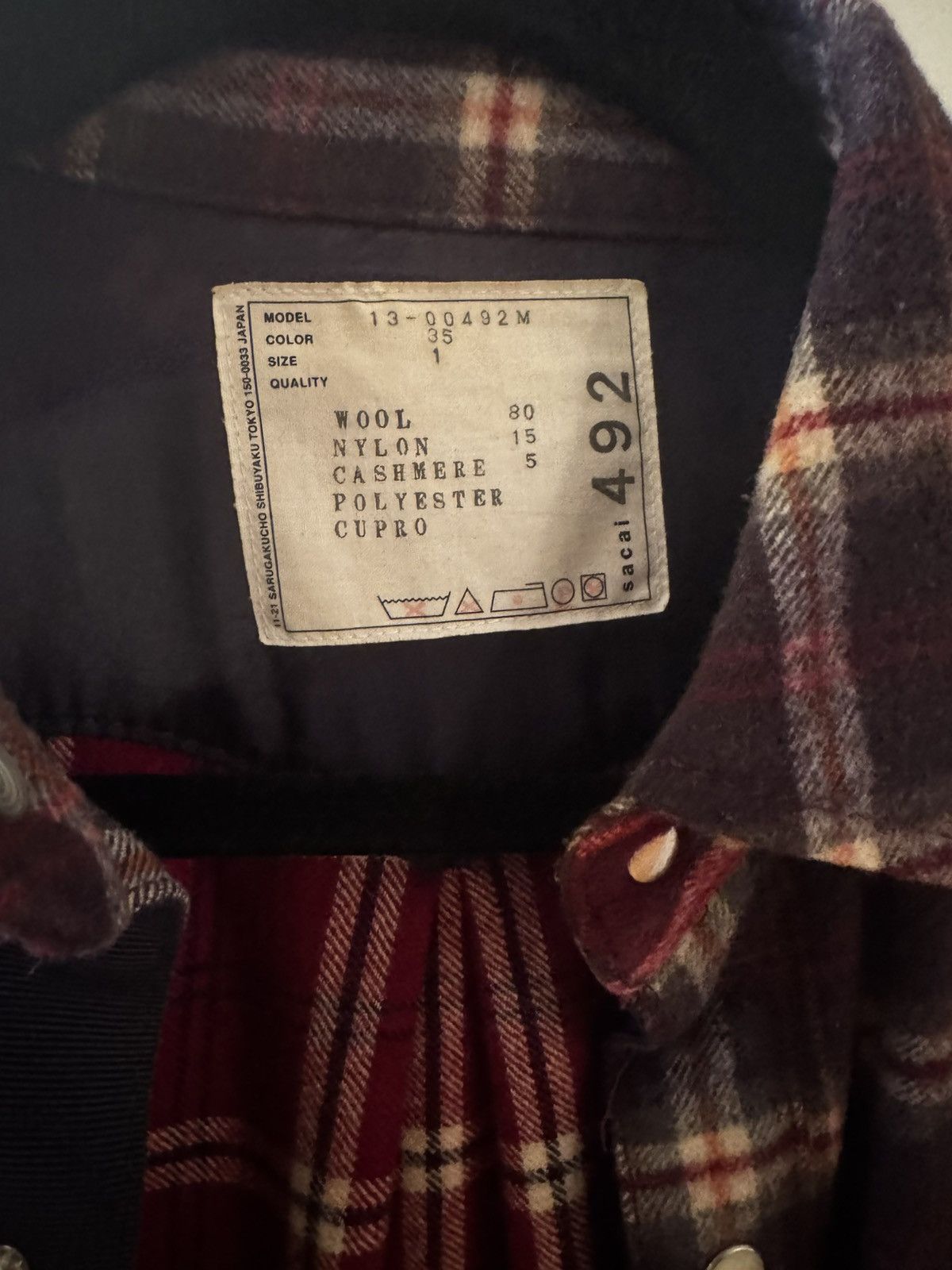 Sacai Sacai Flannel Button up Size US S / EU 44-46 / 1 - 5 Thumbnail