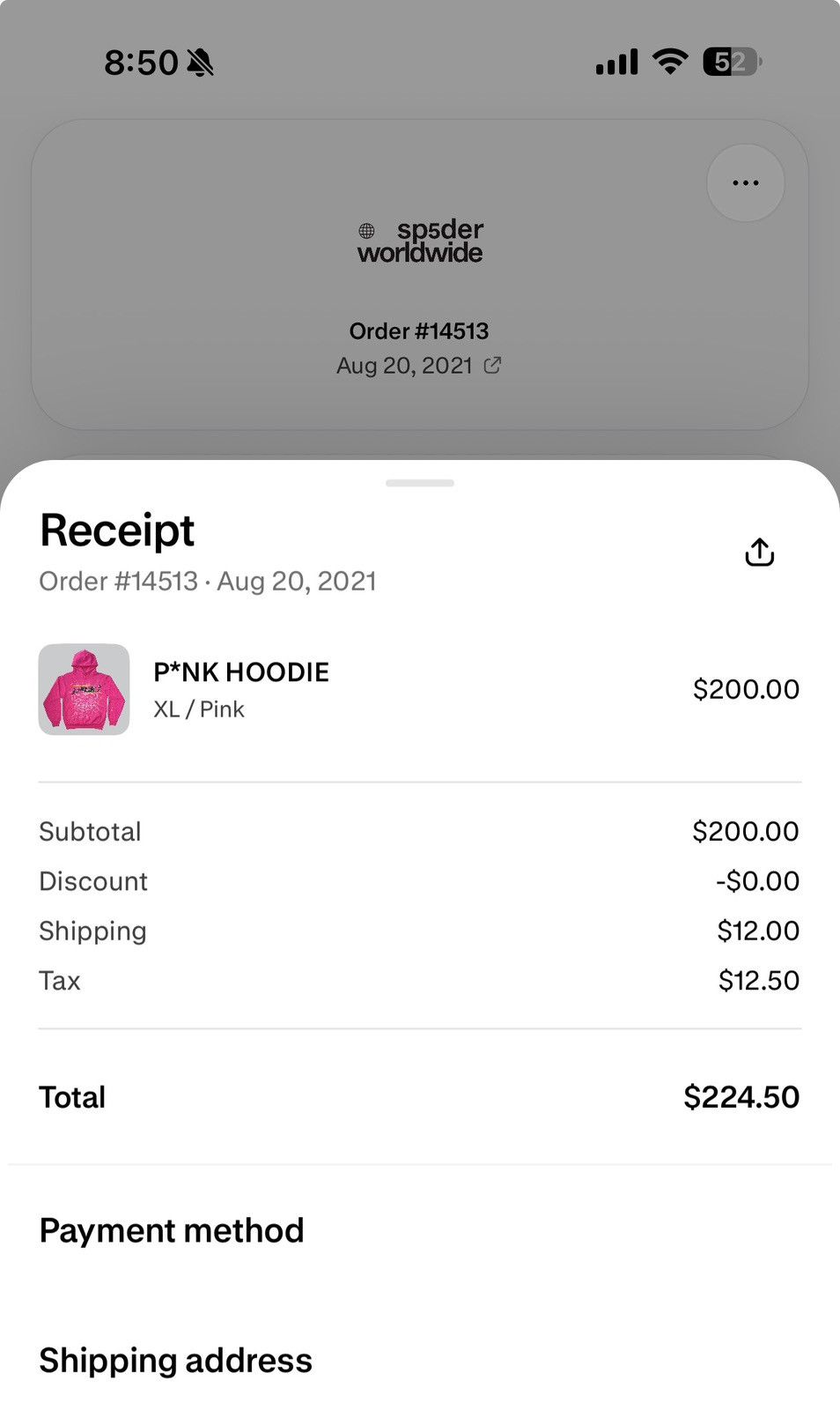 Sp5der Spider hoodie Size US XL / EU 56 / 4 - 7 Thumbnail