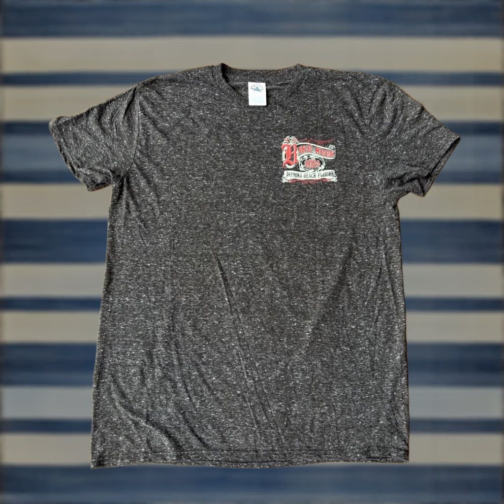 Delta VINTAGE Daytona Beach Bike Week 2024 T-Shirt Men’s Large Biker Motorcycle Double Sided Graphic Print Gray 90s Retro USA Delta Shirt Mens XL Shirt Size US XL / EU 56 / 4 - 1 Thumbnail