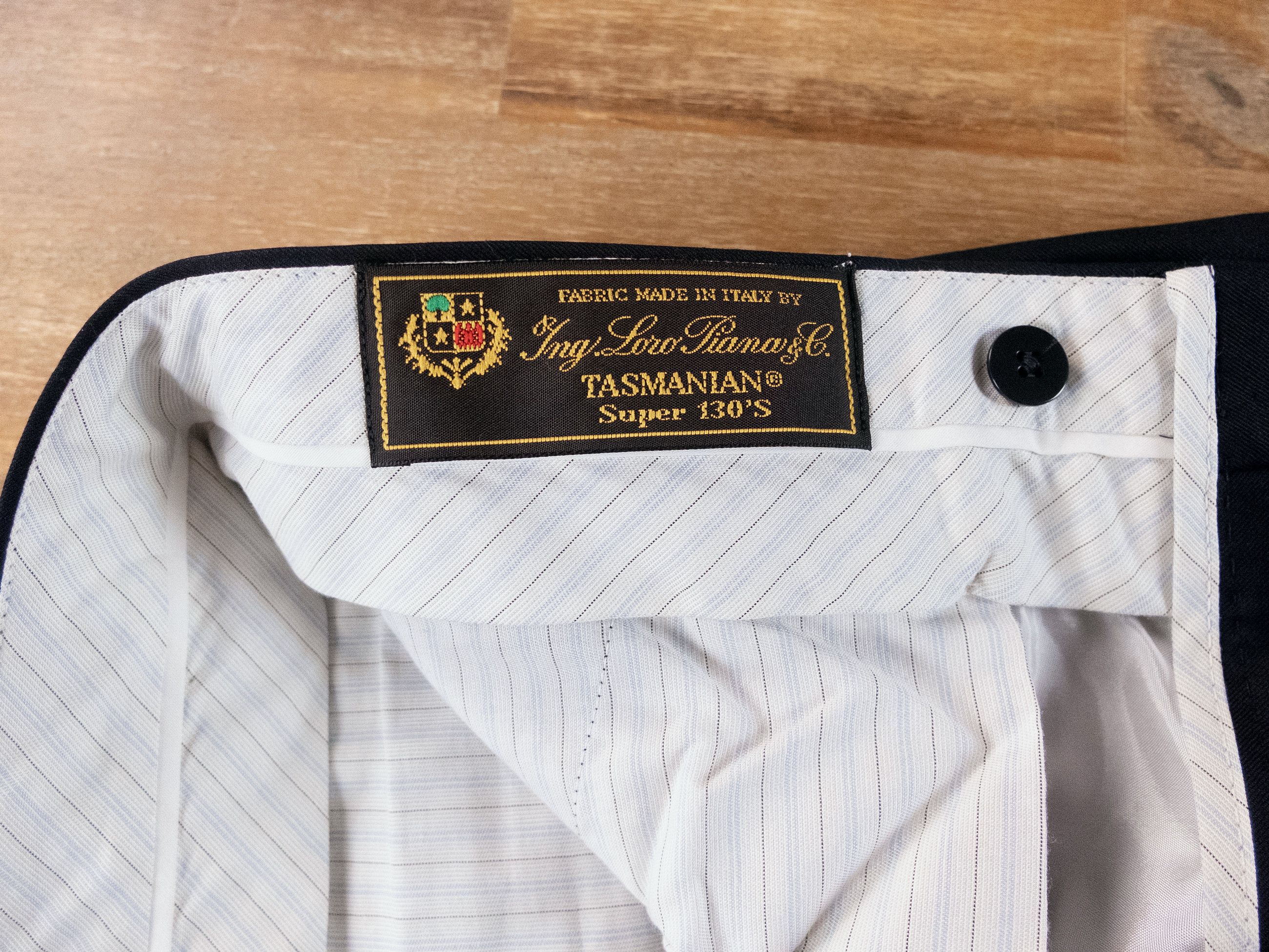 Caruso CARUSO navy blue wool dress pants trousers 34 / 50 Size US 34 / EU 50 - 4 Thumbnail