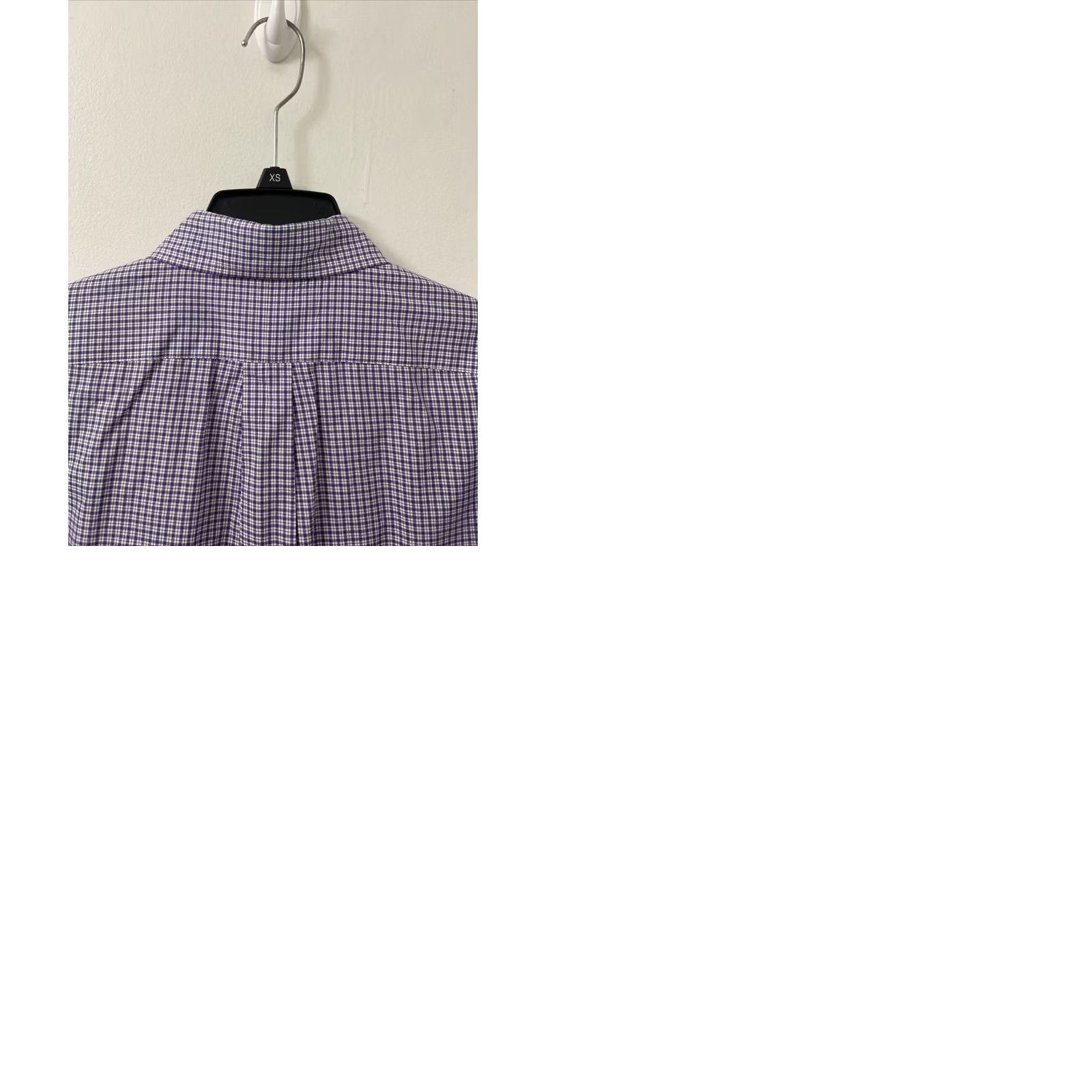 Ralph Lauren Ralph Lauren Shirt Mens 16 Purple White Plaid Button-Up Long Sleeve Polo Pony Button-Down Collar Clothing Apparel Shirts Mens Size US L / EU 52-54 / 3 - 9 Thumbnail