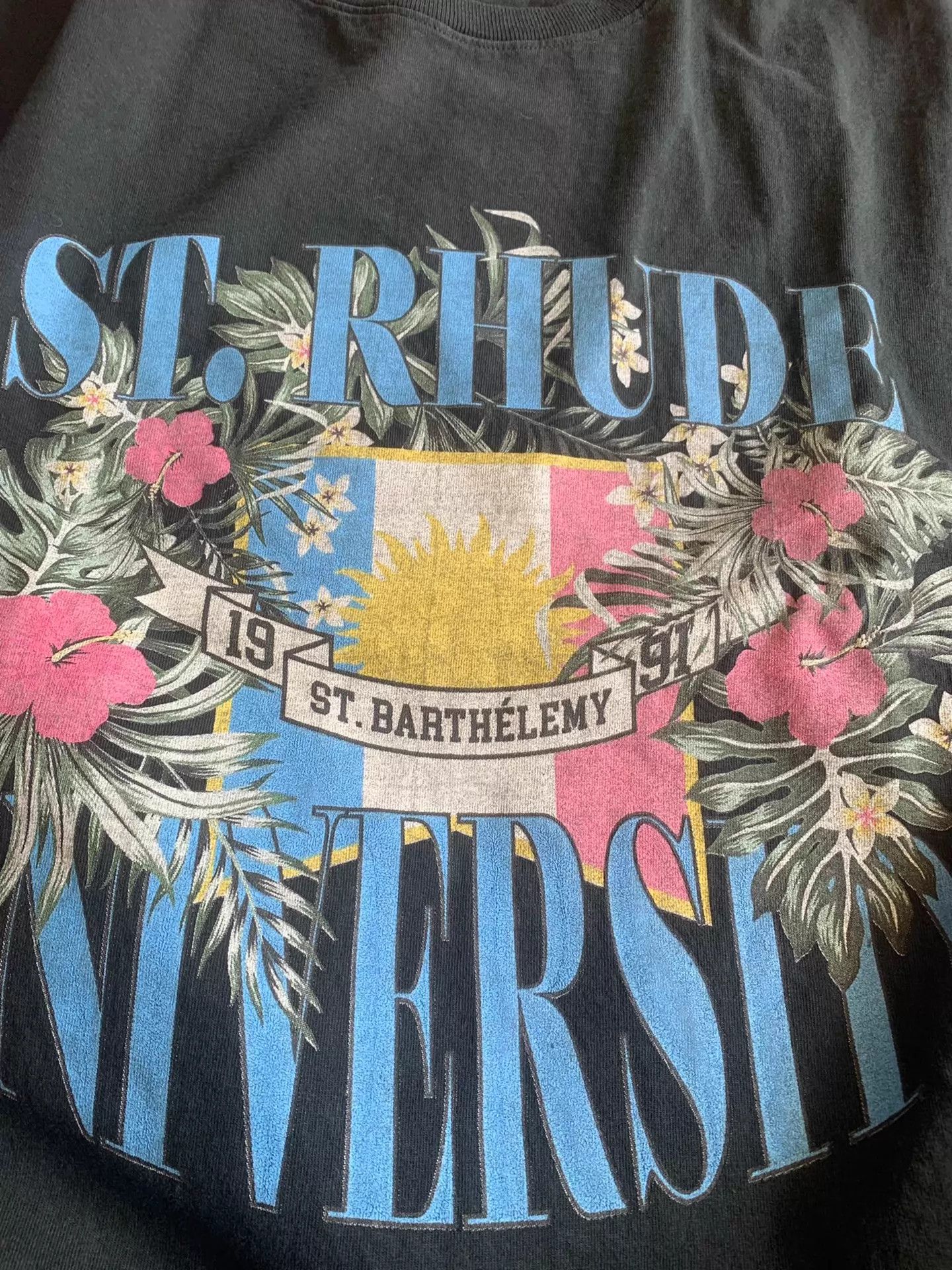 Rhude RHUDE Letter Print Crew Neck Short Sleeve T-Shirt Men XL New Size US XL / EU 56 / 4 - 4 Thumbnail