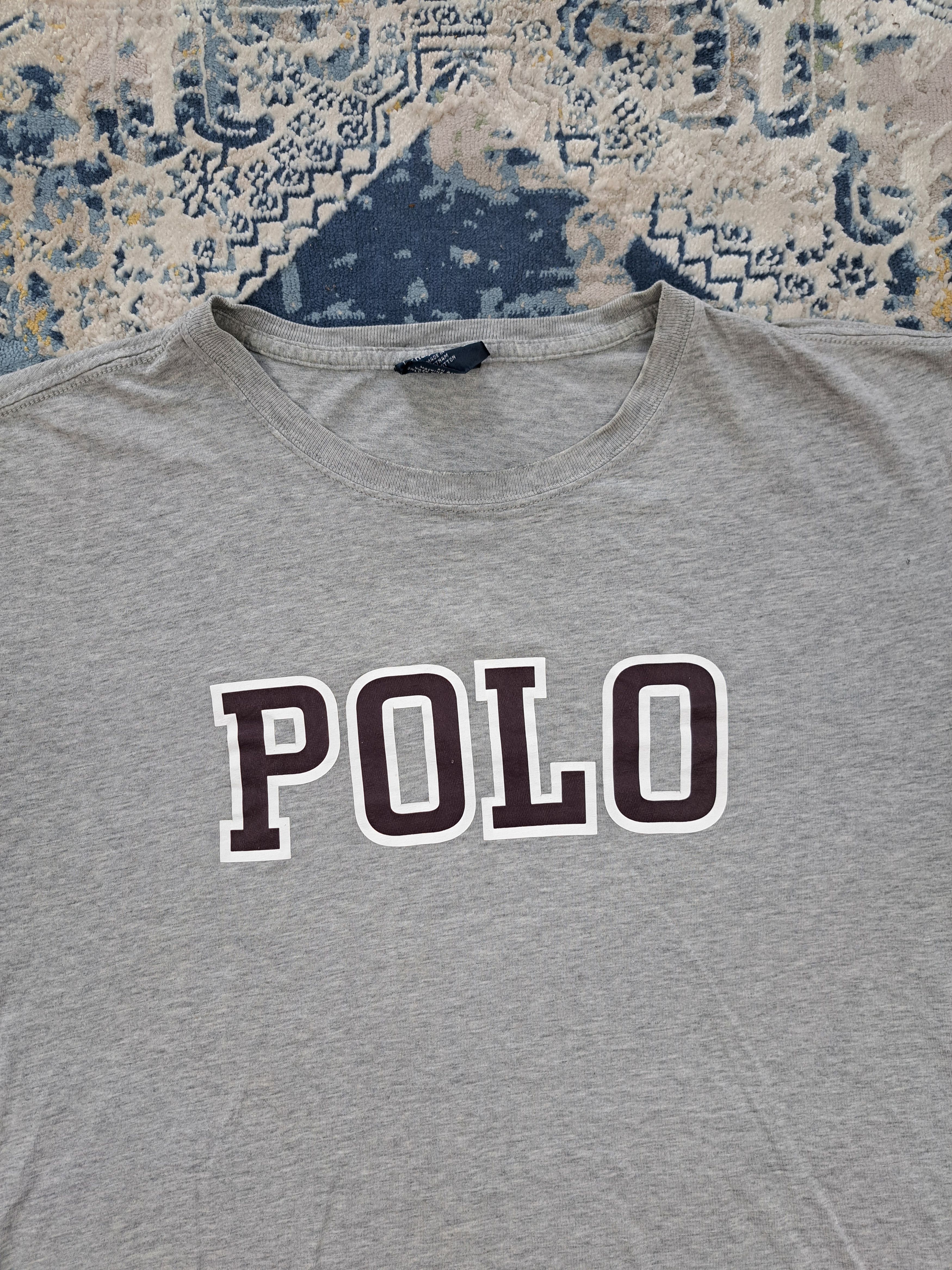 Polo Ralph Lauren Vintage Polo Ralph Lauren College Script Boxy Tee Size US L / EU 52-54 / 3 - 2 Thumbnail