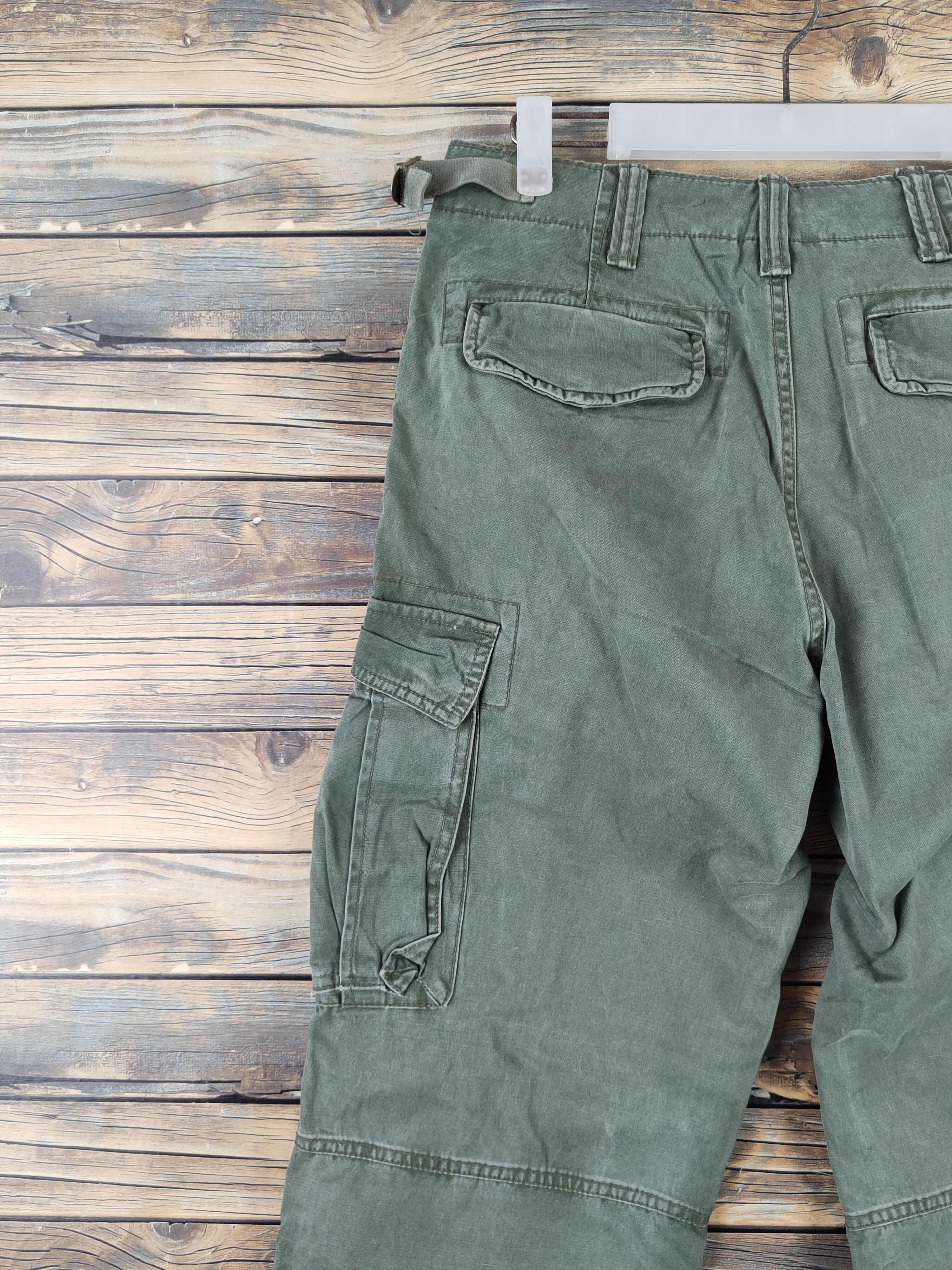 Japanese Brand DL Gap Green Multipocket Tactical Cargo Pants #093 Size US 29 - 8 Thumbnail
