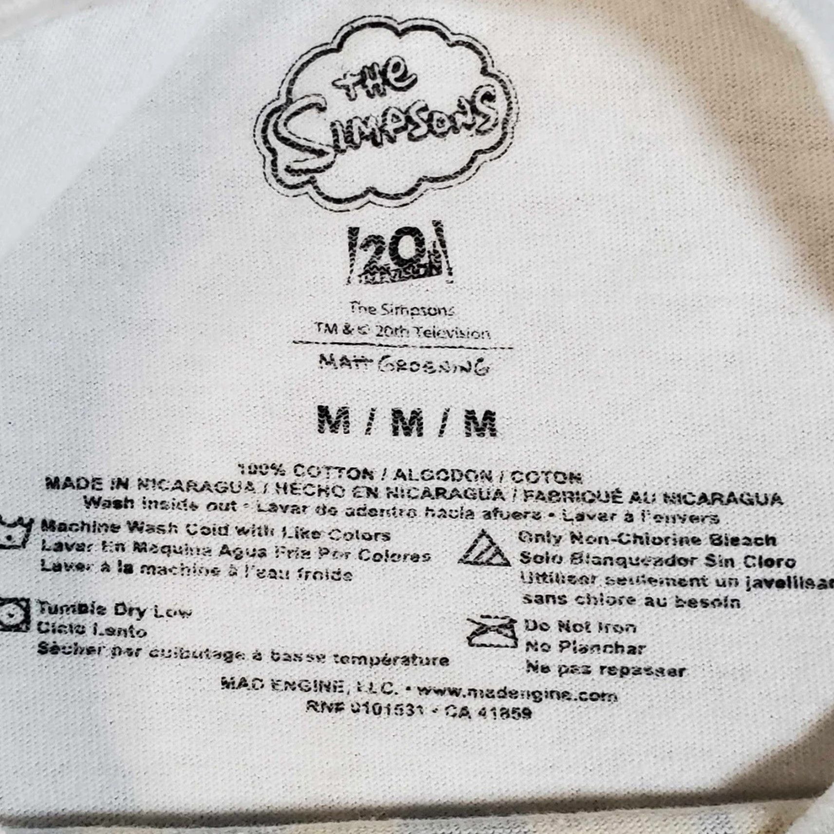 Vintage Simpson’s Bartman And Radioactive Man White T Shirt Bart & Homer Medium Distress Size US M / EU 48-50 / 2 - 8 Thumbnail
