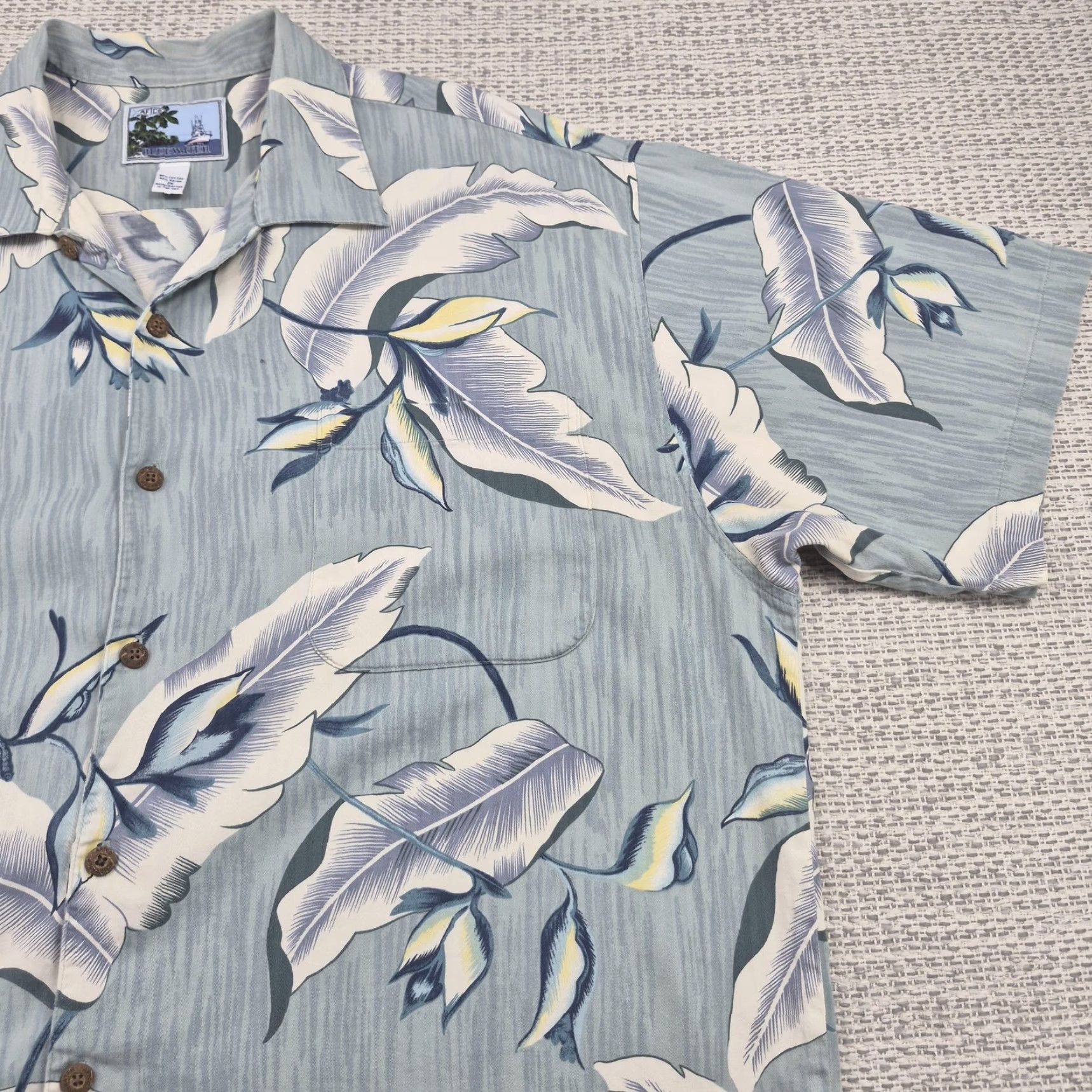 Vintage VTG AFTCO Bluewater Hawaiin Shirt Mens 2XL Button Up Aloha Floral Camp Casual Size US XXL / EU 58 / 5 - 2 Thumbnail