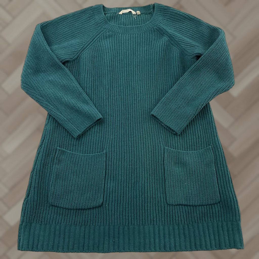 Soft Surroundings Soft Surroundings Sweater Dress Women's Small Green Knee Length Long Sleeve Dress Size S / US 4 / IT 40 - 1 Thumbnail