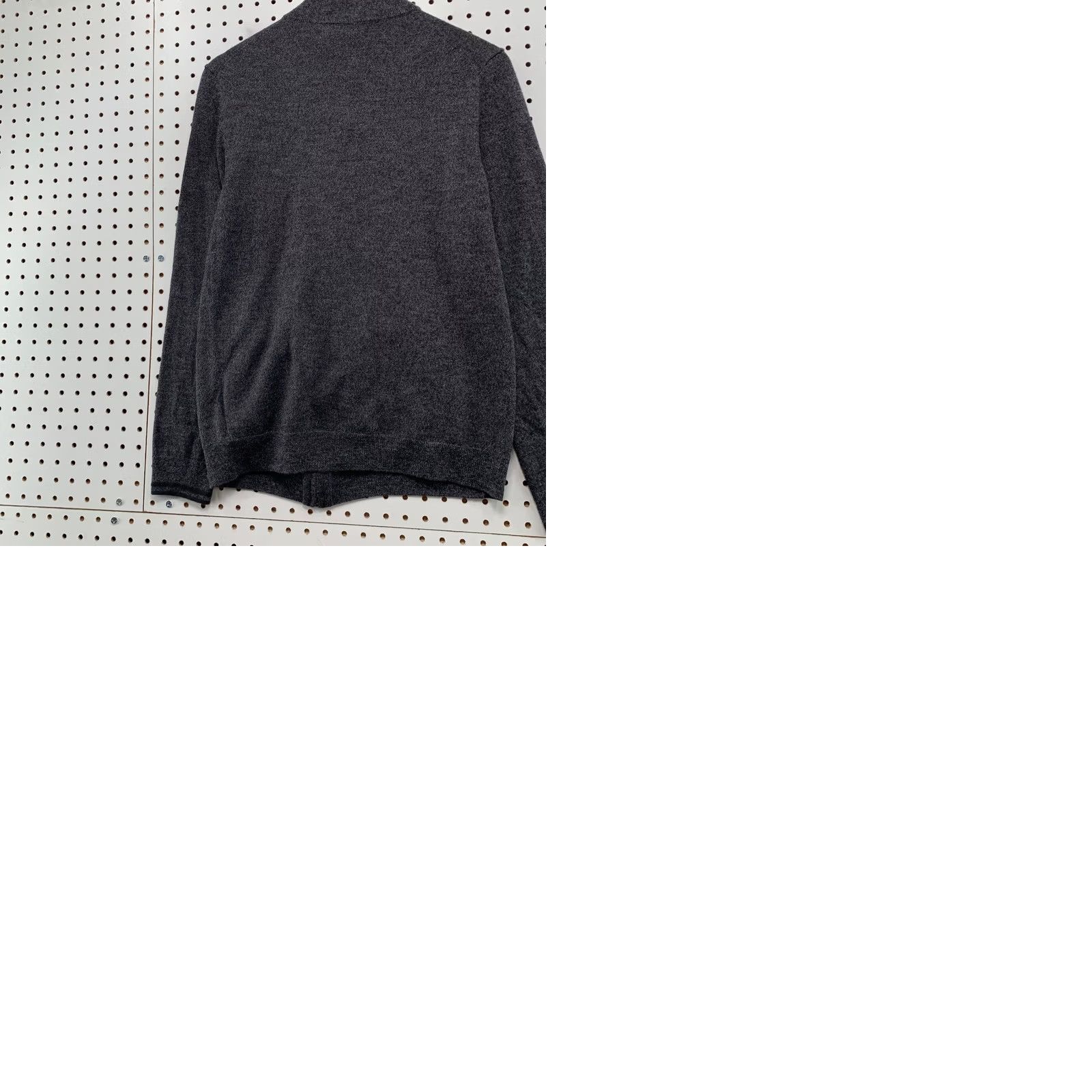 Calvin Klein Calvin Klein Merino Wool Sweater Jacket Mens M Gray Mock Neck Cardigan Size US M / EU 48-50 / 2 - 9 Thumbnail
