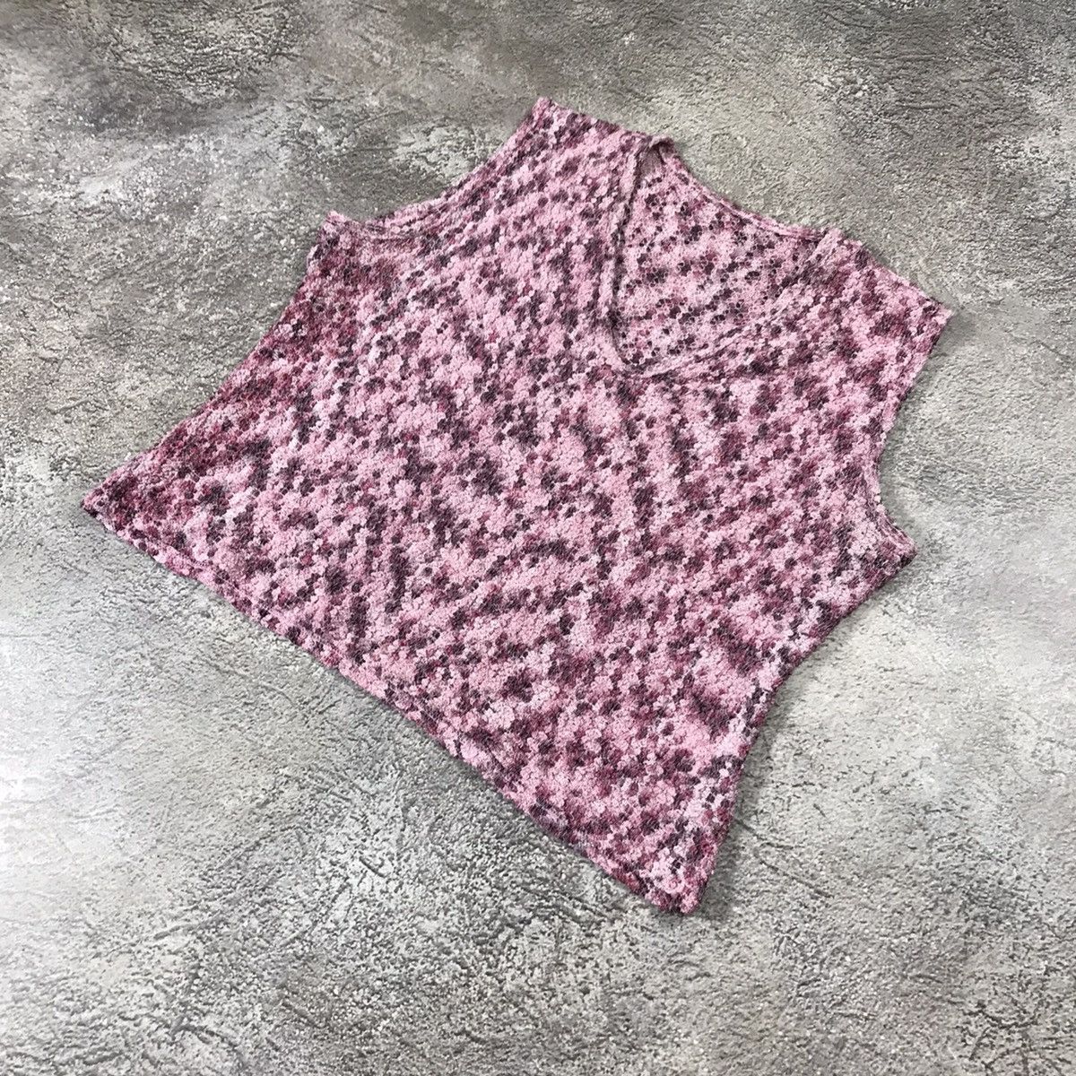 Vintage Vintage Y2K ABSTRACT Tank Top ART Knitted Oversized 90s Size M / US 6-8 / IT 42-44 - 4 Thumbnail