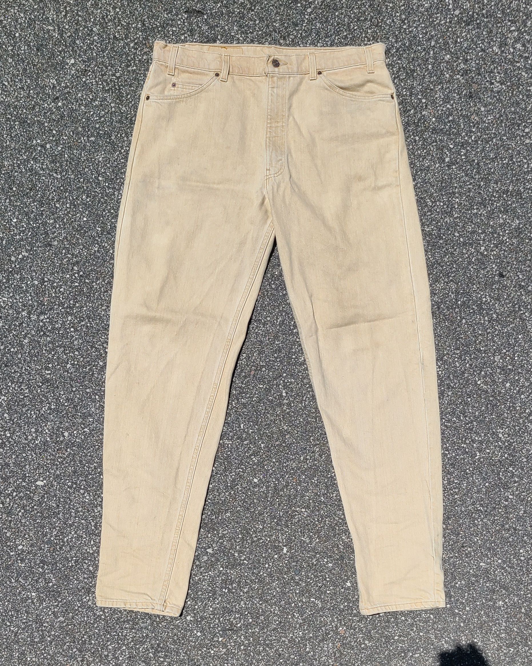 Levi's × Levi's Vintage Clothing Vintage 1996 Levi's 550 Orange Tab Rare Cream Made in USA Size US 38 / EU 54 - 1 Thumbnail