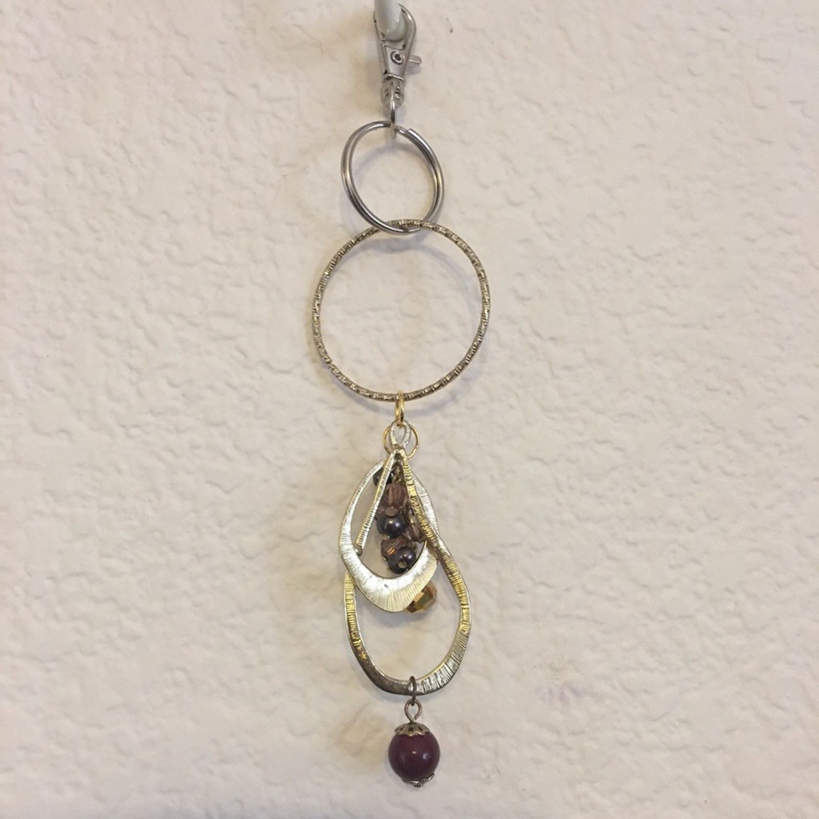 Handmade Vintage repurpose salvaged estate gem keychain Size ONE SIZE - 2 Thumbnail