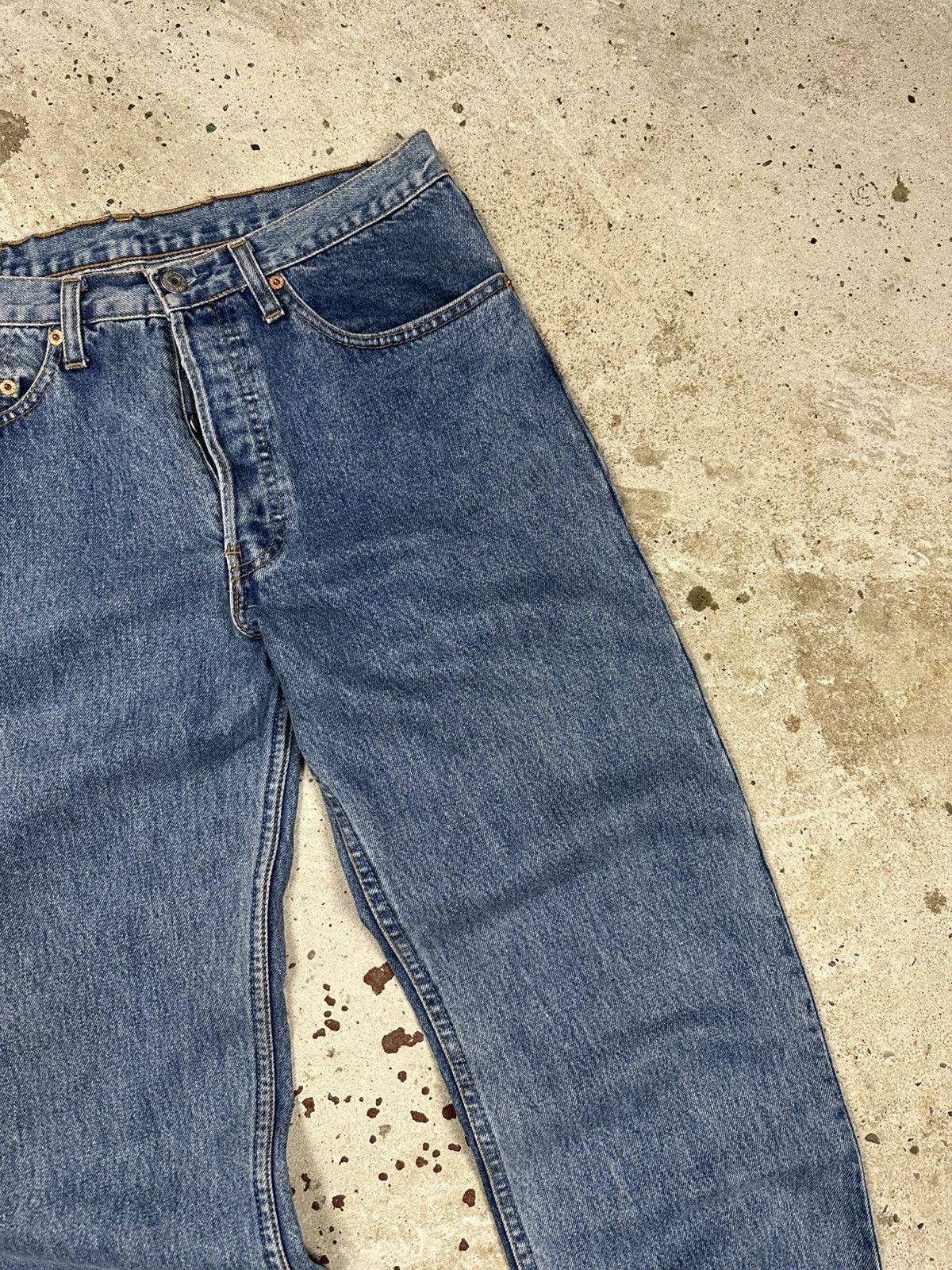 Levi's × Vintage Vintage 1993 Levi’s 501 Blue Denim Pants Jeans France Size US 33 - 6 Thumbnail