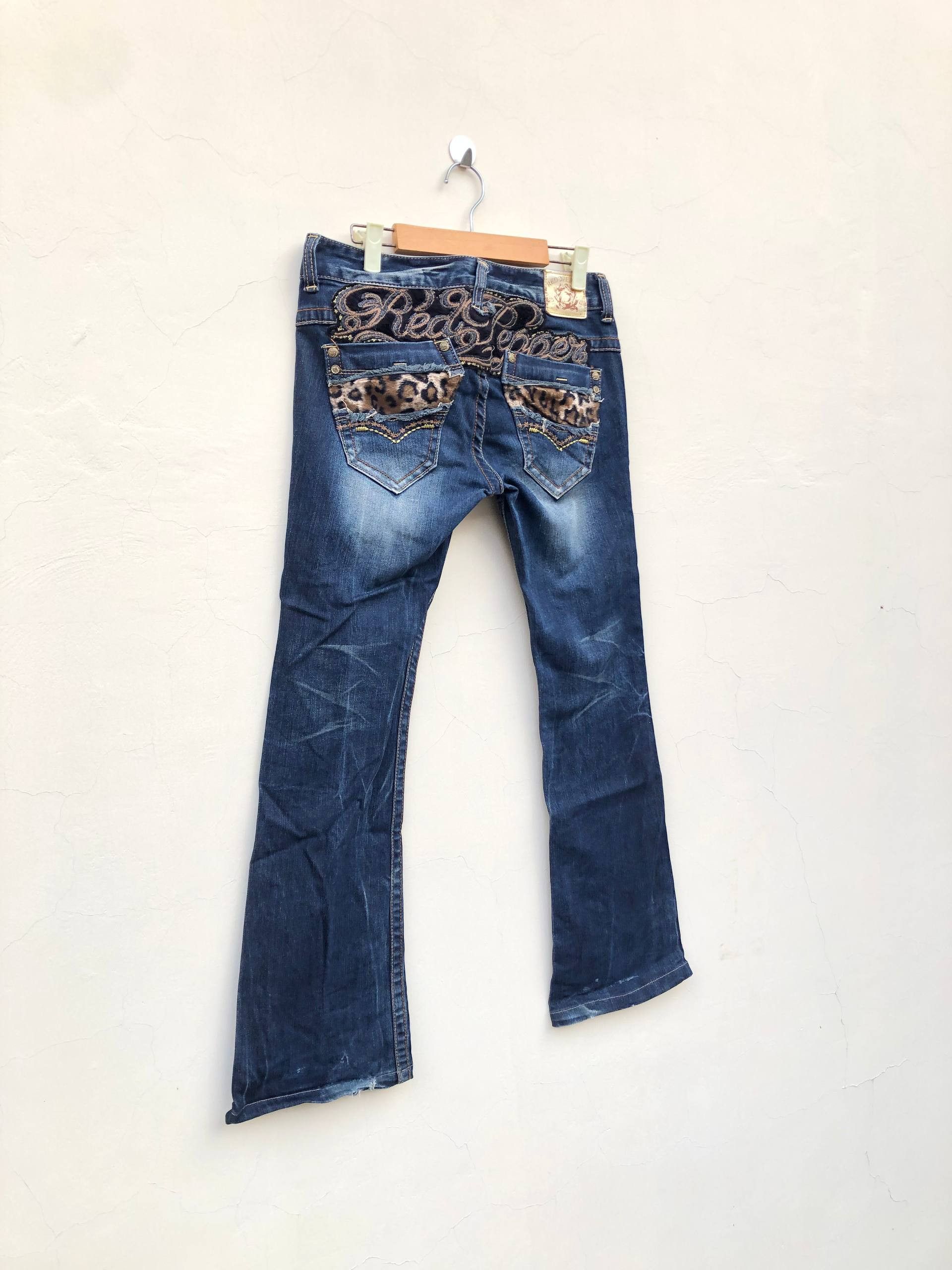 If Six Was Nine 2000s Fading Bootcut Flared Vkei Y2k Japanese Archive Size US 28 / EU 44 - 3 Thumbnail