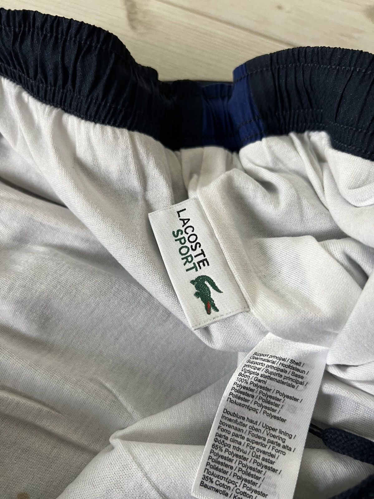 Lacoste Vintage Lacoste Nylon Y2K Logo Pants XXL Blue Size US 38 / EU 54 - 11 Thumbnail