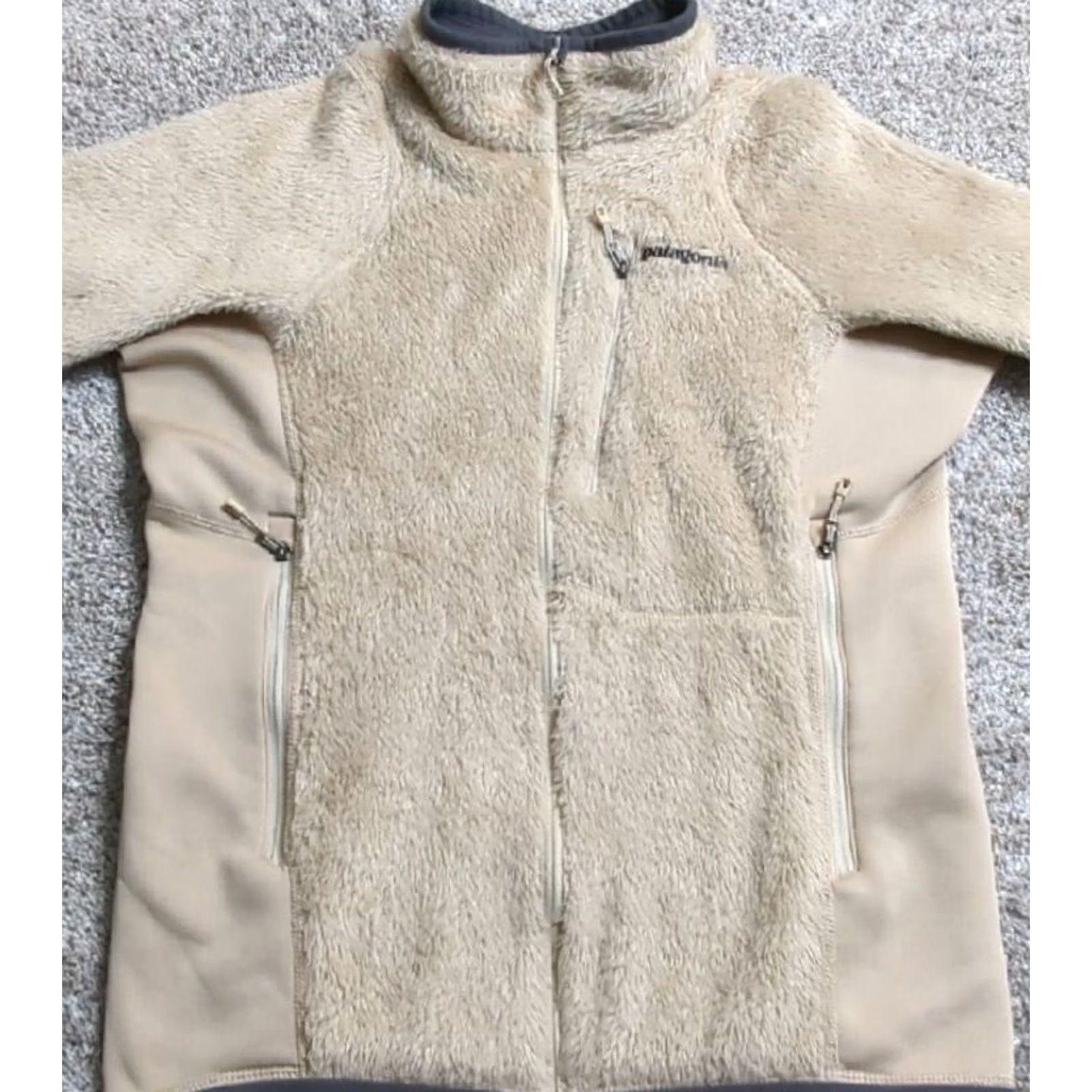 Patagonia VINTAGE Patagonia R2 Regulator Polartec Fleece Jacket Hybrid Deep Pile Oatmeal SML Mens Small Beige Size US S / EU 44-46 / 1 - 2 Thumbnail