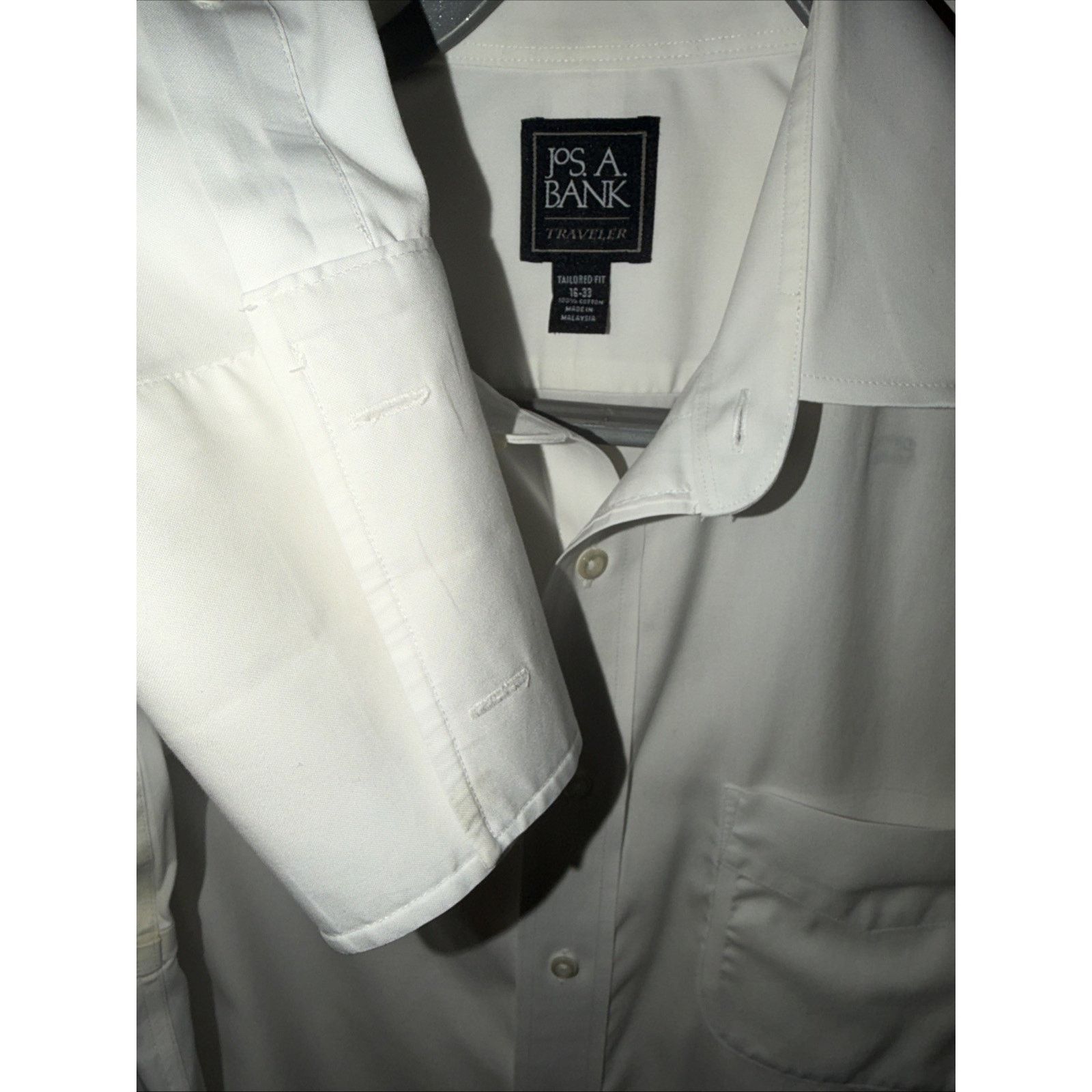 Jos. A. Bank Jos A Bank Travelers Collection Dress Shirt Mens 16-33 Size US L / EU 52-54 / 3 - 6 Thumbnail