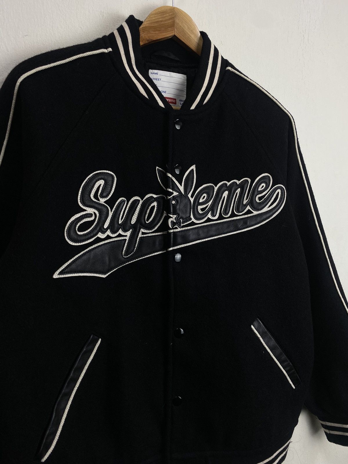 Supreme Playboy Wool Varsity Jacket 17fw