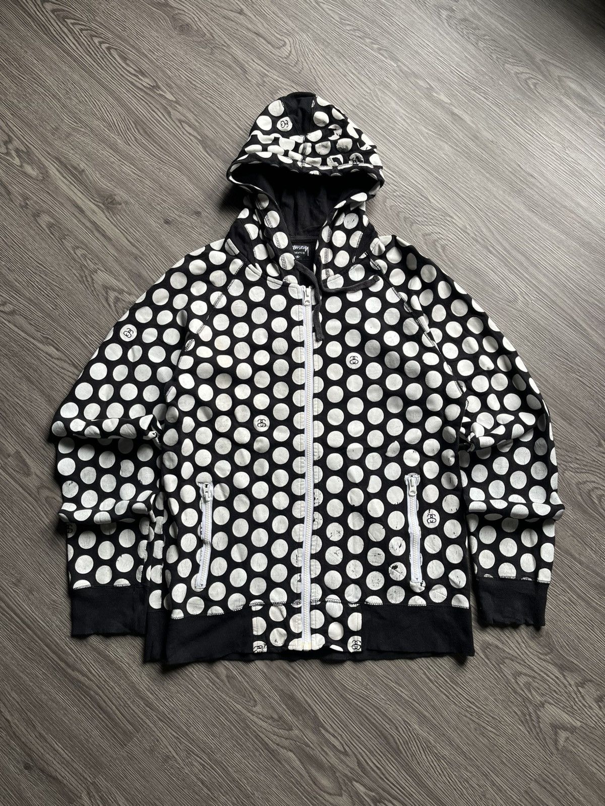 Stussy osakaロゴ ジップアップパーカー Japanese Brand × Stussy × Vintage Stussy Osaka SS24 Chapter Japan
