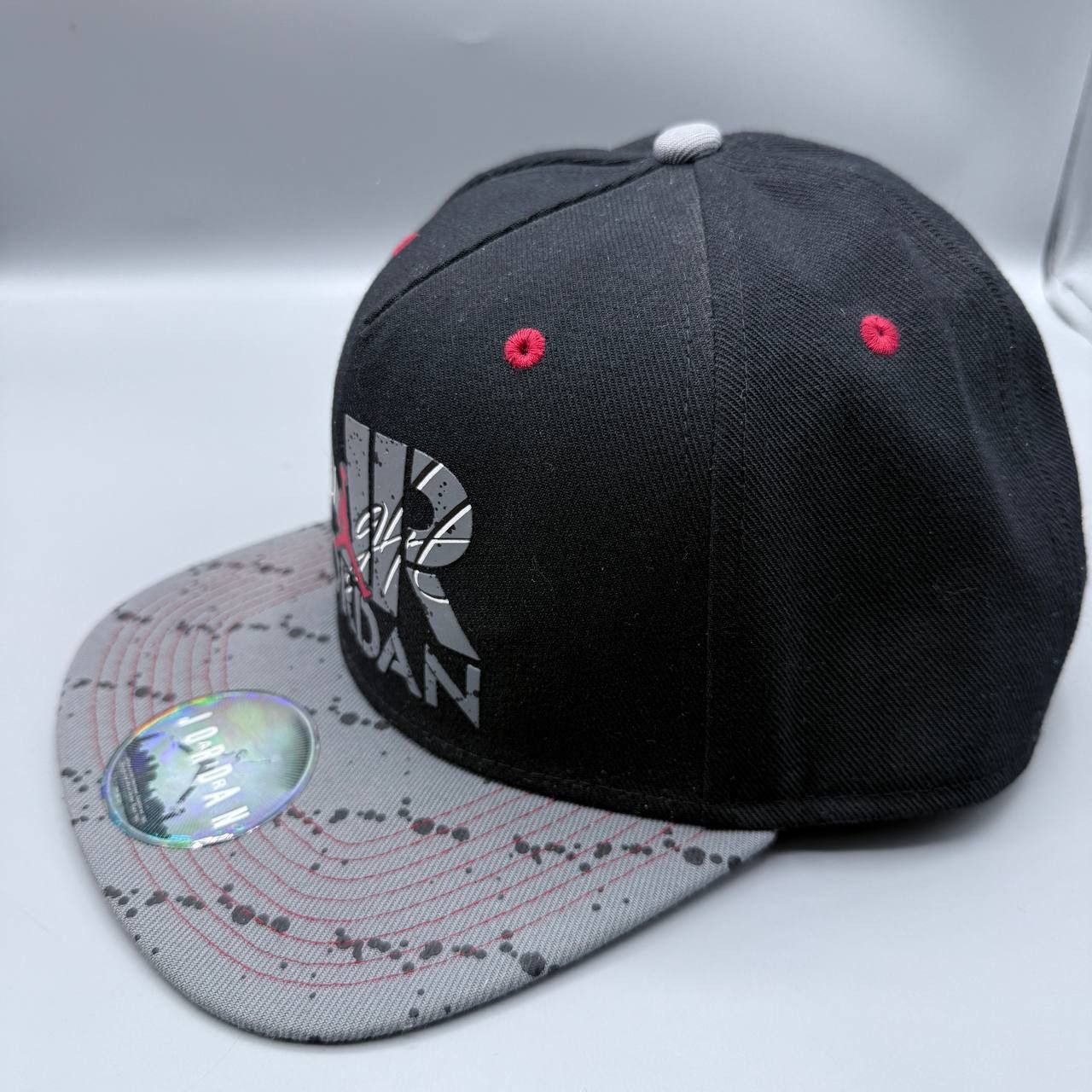Jordan Brand Air Jordan Flight Hat Men Black Gray Jumpman Snap Back Cap Size ONE SIZE - 3 Thumbnail