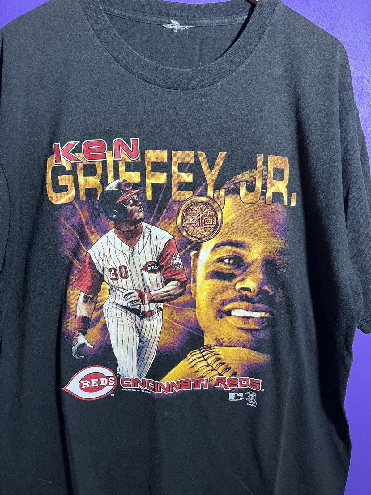 MLB × Vintage Vintage 2000 Ken Griffey Jr coin t-shirt Size US XL / EU 56 / 4 - 3 Thumbnail