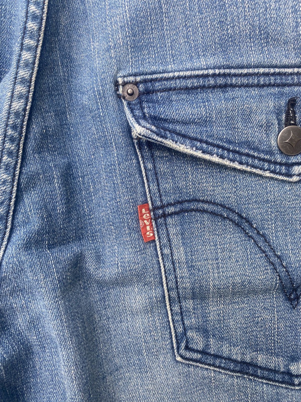 Designer × Levi's Levis Collabration With Flu Blue Gammy Jeans Size US 33 - 17 Thumbnail