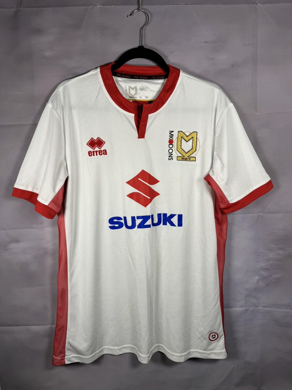 Errea × Vintage Vintage Mk Dons 2017/18 Errea Soccer Jersey Blokcore XL Size US XL / EU 56 / 4 - 1 Thumbnail
