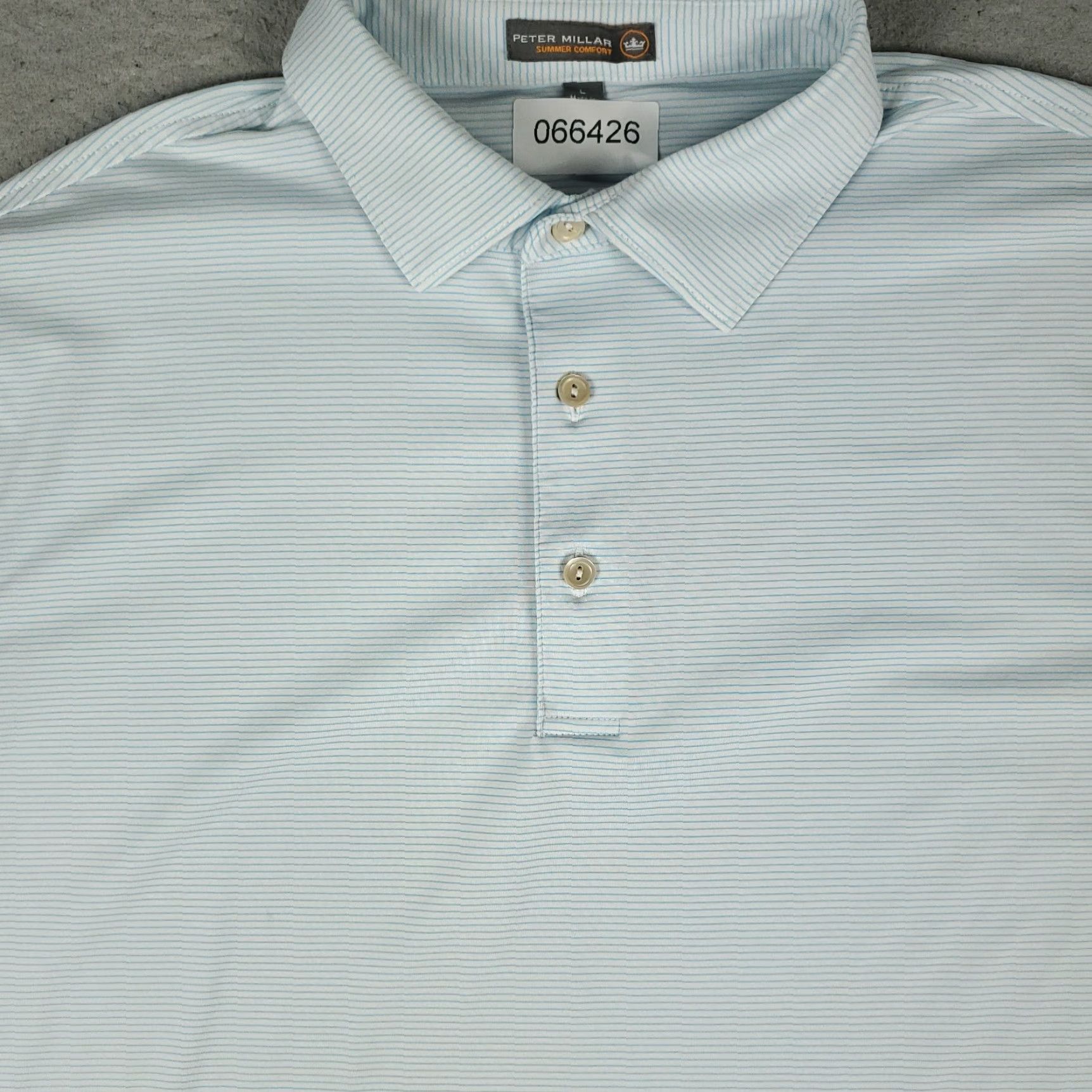Peter Millar Peter Millar Polo Shirt Mens Large Blue Summer Comfort Short Sleeve Shirt Polo Men's Blue Summer Comfort Clothing Size US L / EU 52-54 / 3 - 2 Thumbnail