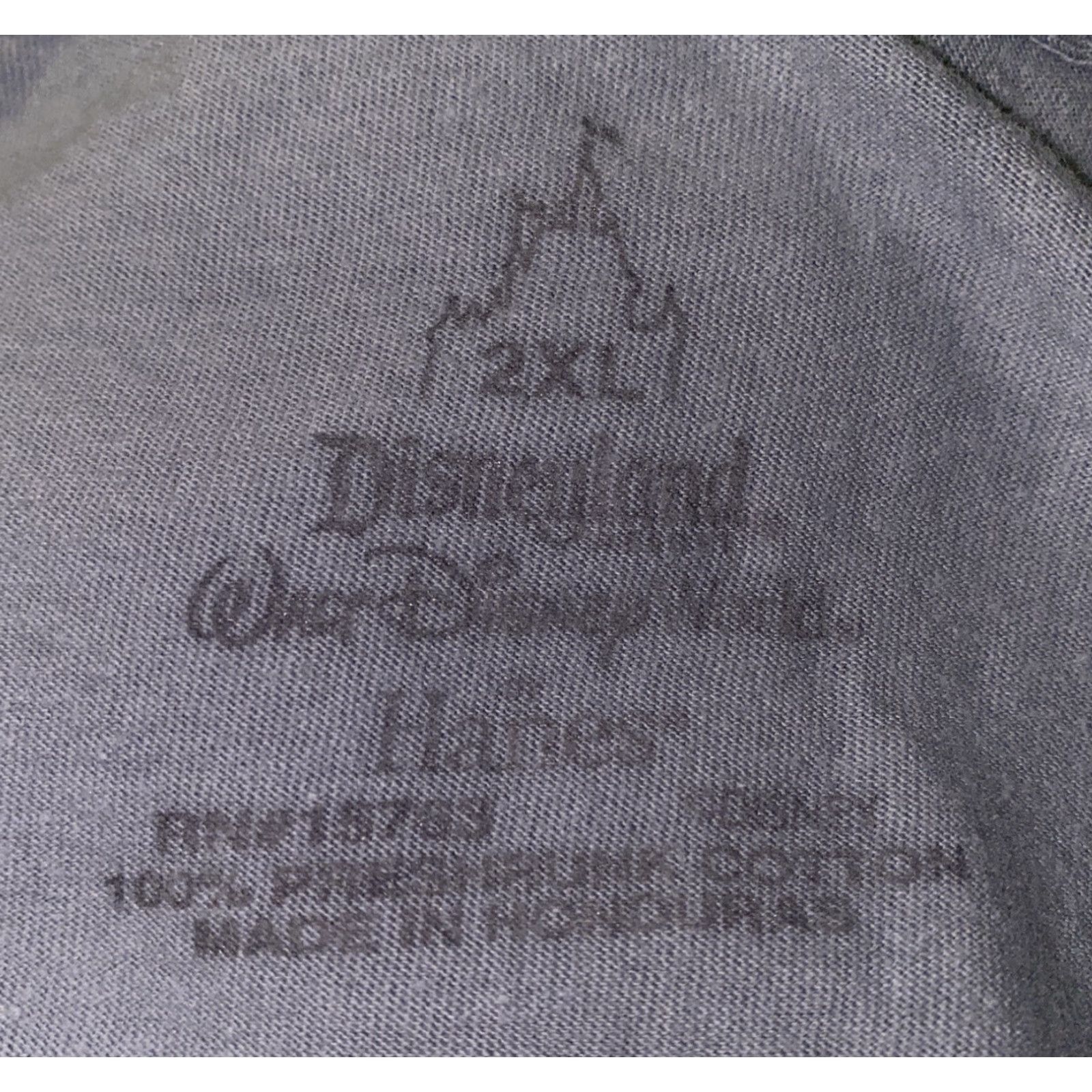 Vintage Disneyland Mens Gray Short Sleeve Graphic T-Shirt 2XL Size US XXL / EU 58 / 5 - 4 Thumbnail