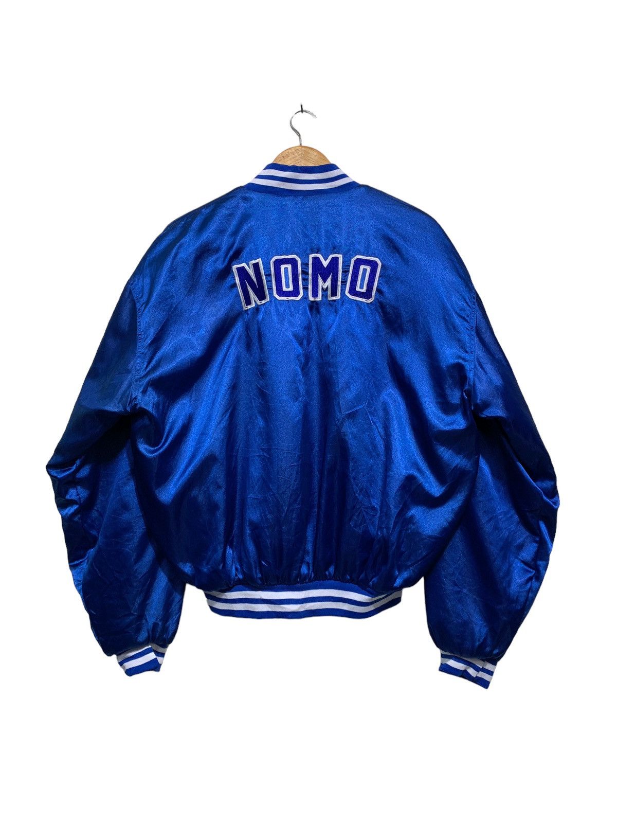 MLB × Vintage 🔥VTG NOMO L.A DODGERS SATEEN BOMBER JACKETS Size US M / EU 48-50 / 2 - 5 Thumbnail