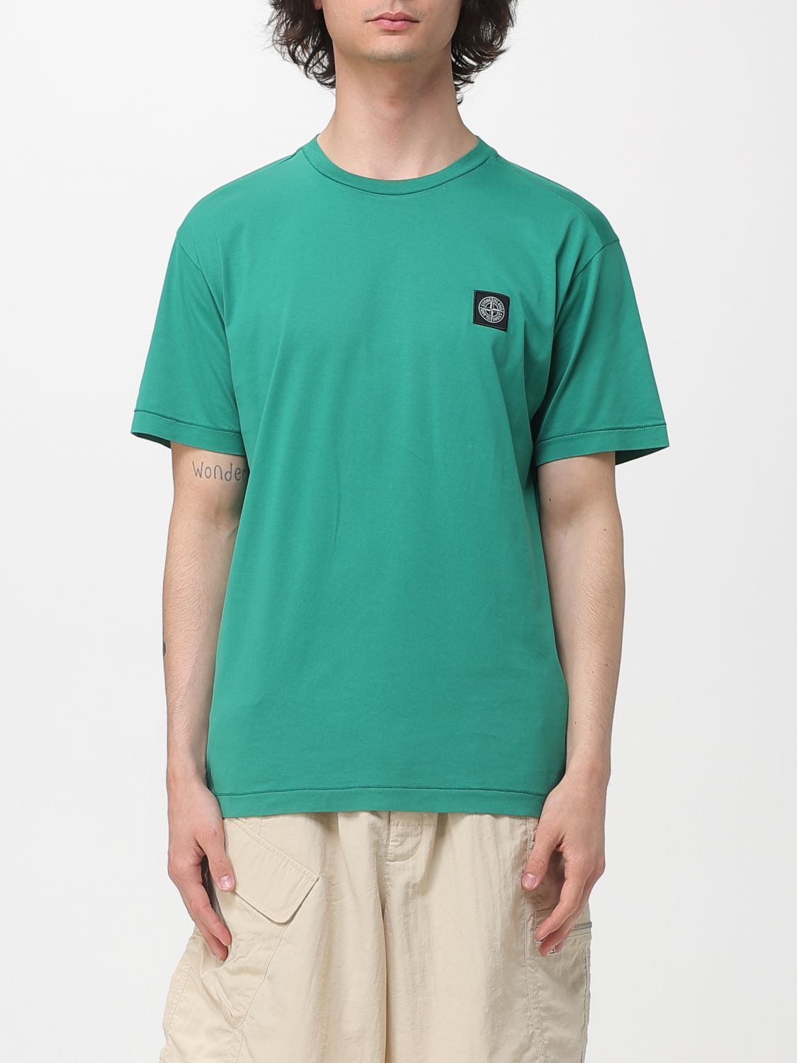 Stone Island Stone Island T-Shirt Men Grass Green Size US M / EU 48-50 / 2 - 1 Thumbnail
