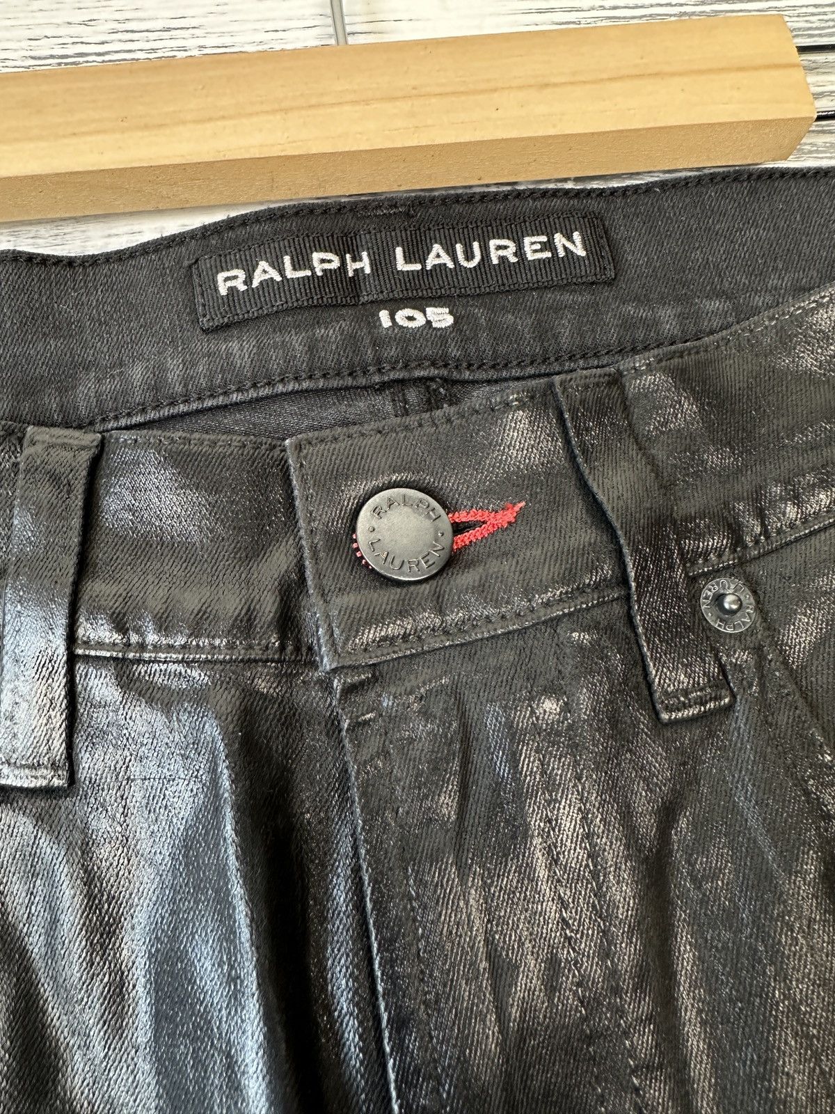 Ralph Lauren RALPH LAUREN Black Label Wax Coated Jeans Pants Women’s 27 Size 27" / US 4 / IT 40 - 6 Thumbnail