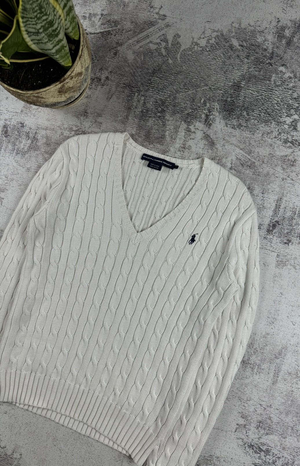 Ralph Lauren Sport Polo Ralph Lauren Sport Cable Knited Sweater Pullover V-Neck Size L / US 10 / IT 46 - 5 Thumbnail
