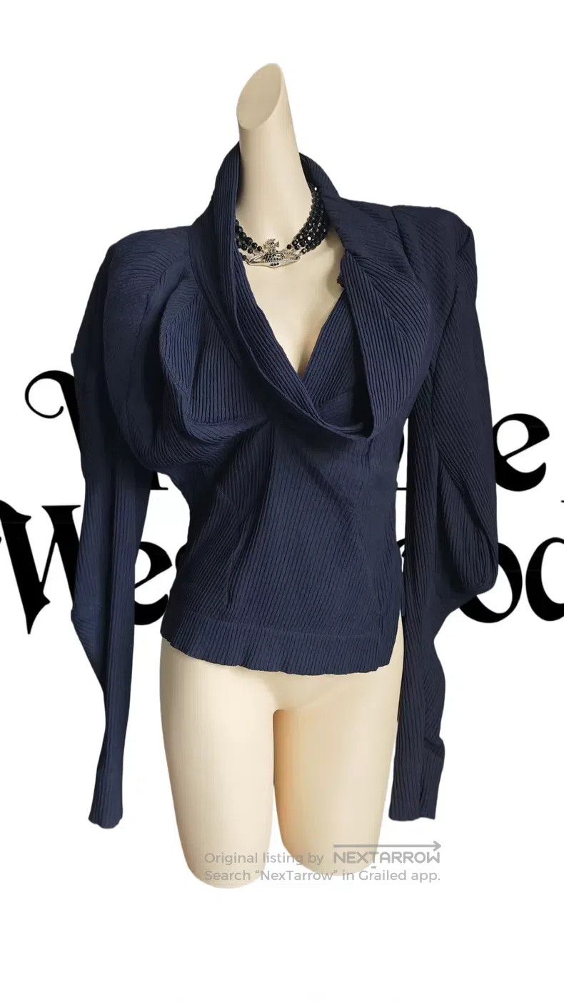 Vivienne Westwood Vivienne Westwood Blue Bud Deformation Shirt Size XS / US 0-2 / IT 36-38 - 1 Thumbnail