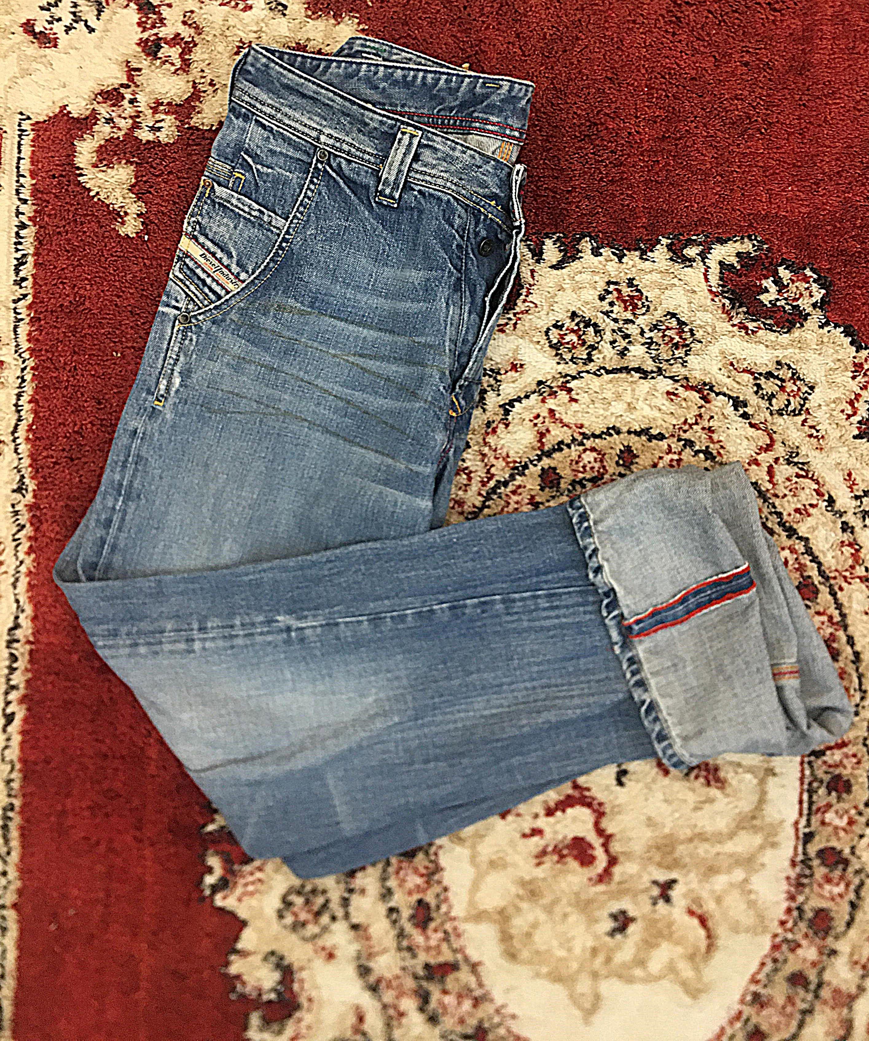 Diesel × Jean Vintage Distressed Diesel Boot Cut baggy Jeans 31x34 Size US 33 - 3 Thumbnail