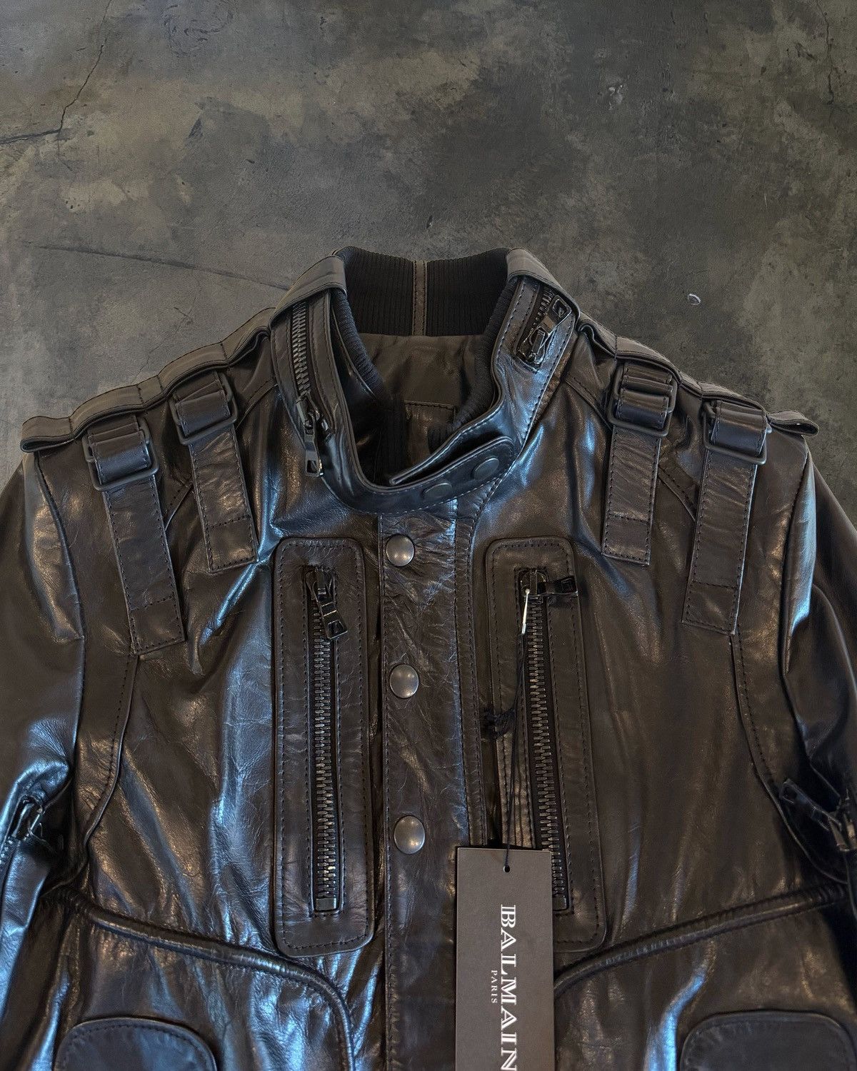Balmain BALMAIN SS2011 LEATHER MOTARDO JACKET Size US S / EU 44-46 / 1 - 2 Thumbnail