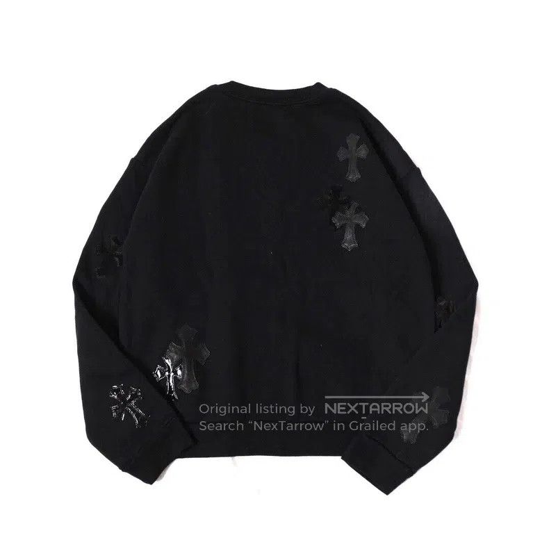 Chrome Hearts CHROME HEARTS Size S Multi-material patchwork cross sweater Size US S / EU 44-46 / 1 - 2 Thumbnail