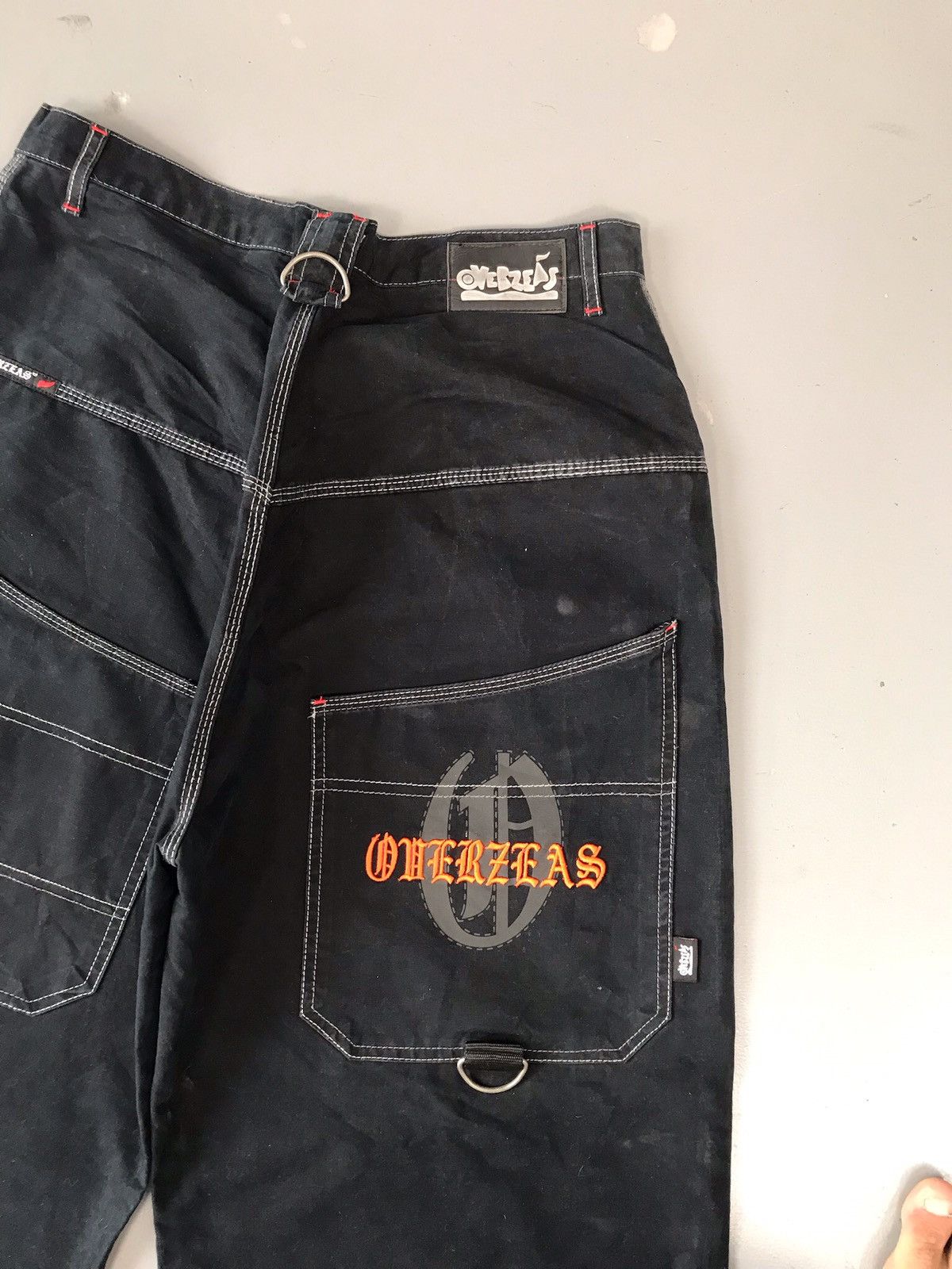 JNCO × Southpole × Vintage Vintage oierzeas spell out embroidered denim Size US 35 - 12 Thumbnail