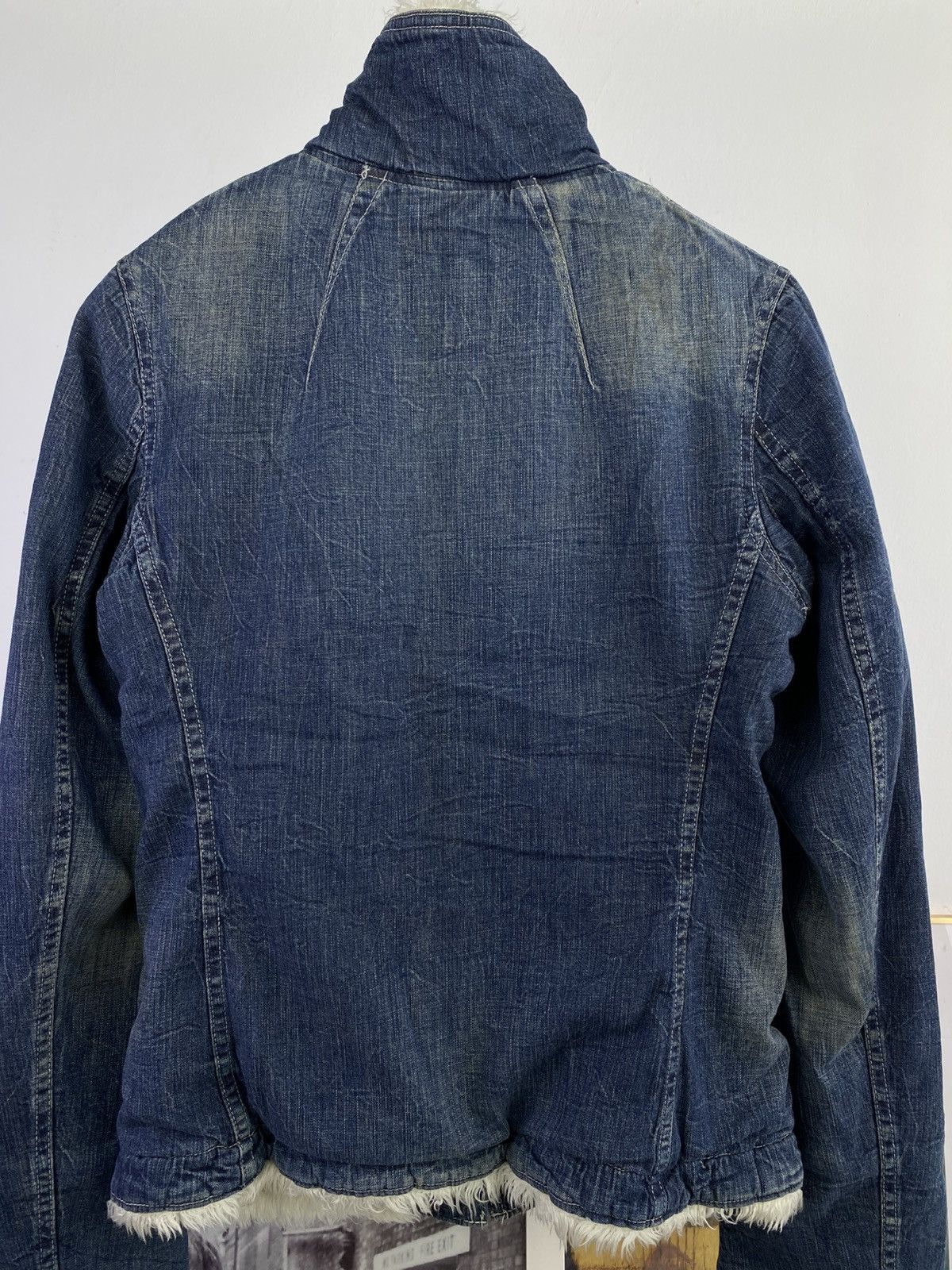 Hysteric Glamour 2000’s Hysterics High Collar Faux Fur Lining Denim Jacket Size S / US 4 / IT 40 - 5 Thumbnail