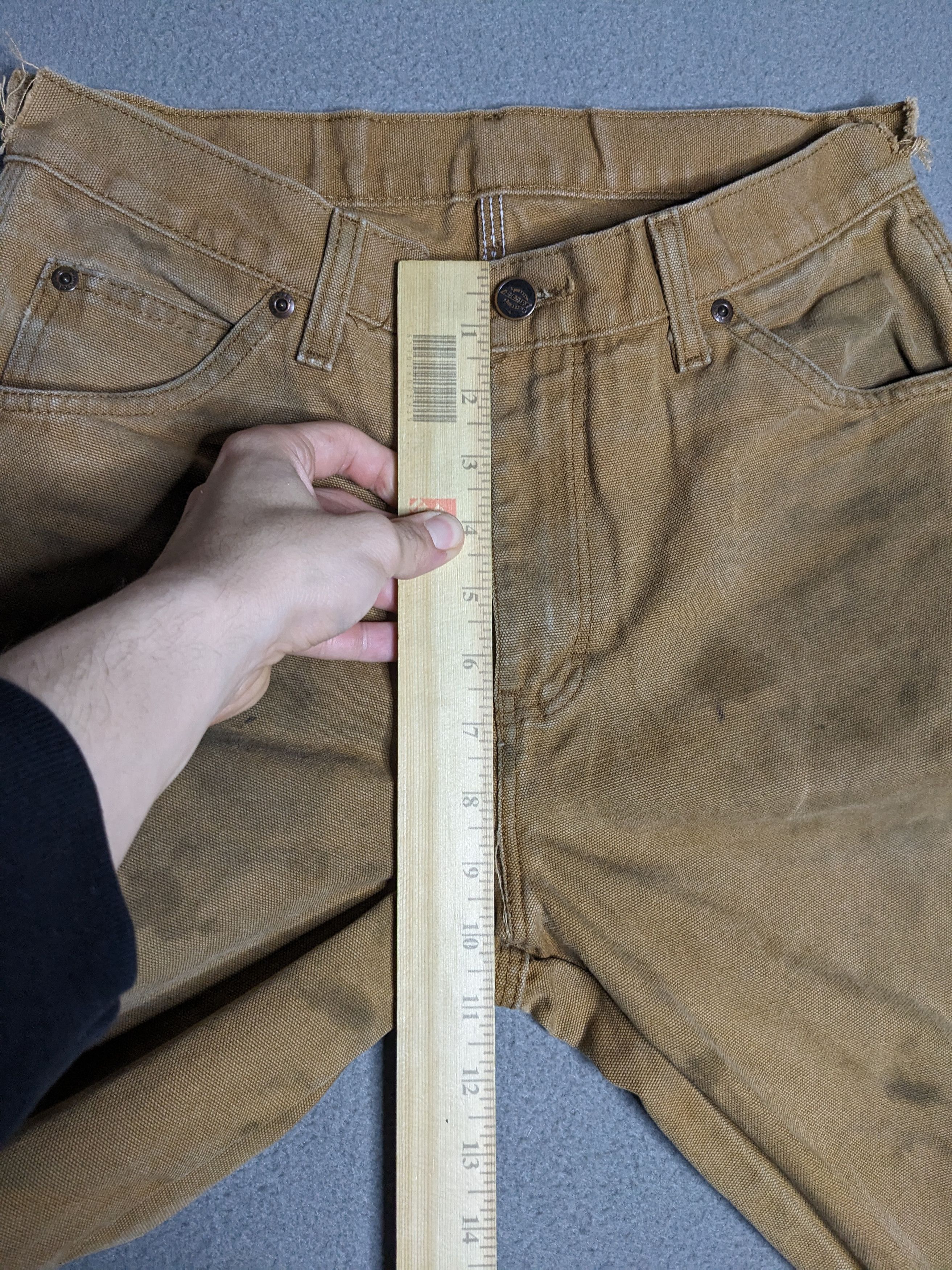 Dickies Dickies Carpenter Pants 30x30 Canvas Beige Distressed Faded Size US 30 / EU 46 - 14 Thumbnail